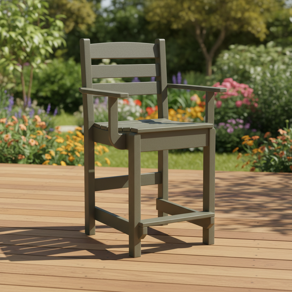 DuraWeather Poly DINING CAPTAIN CHAIR