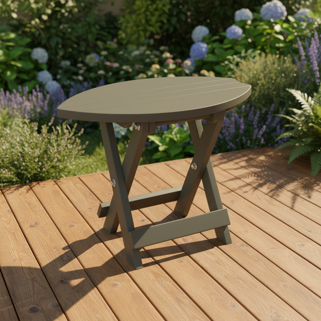 DuraWeather Poly SURFBOARD FOLDING END TABLE