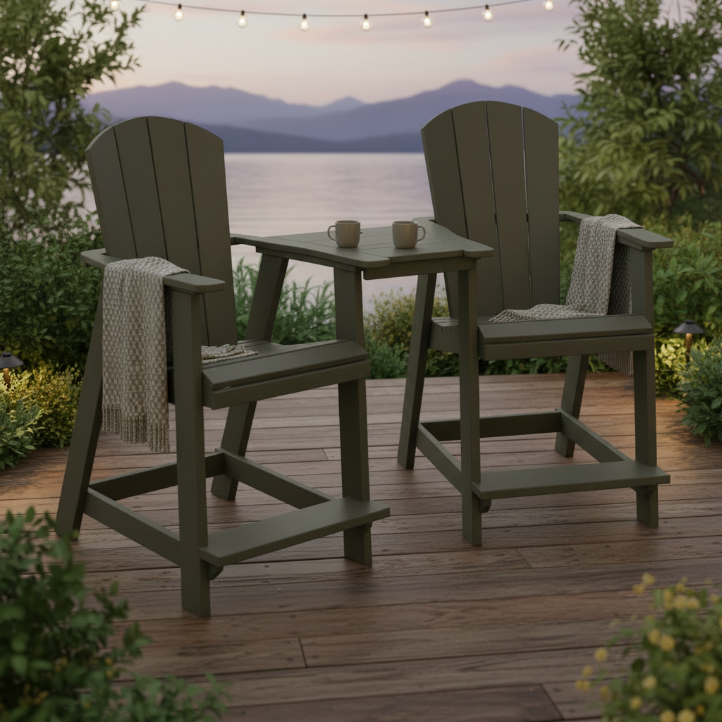 DuraWeather Poly TETE-A-TETE TABLE SET