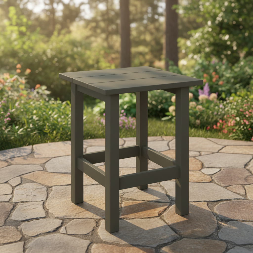 DuraWeather Poly OVAL END TABLE