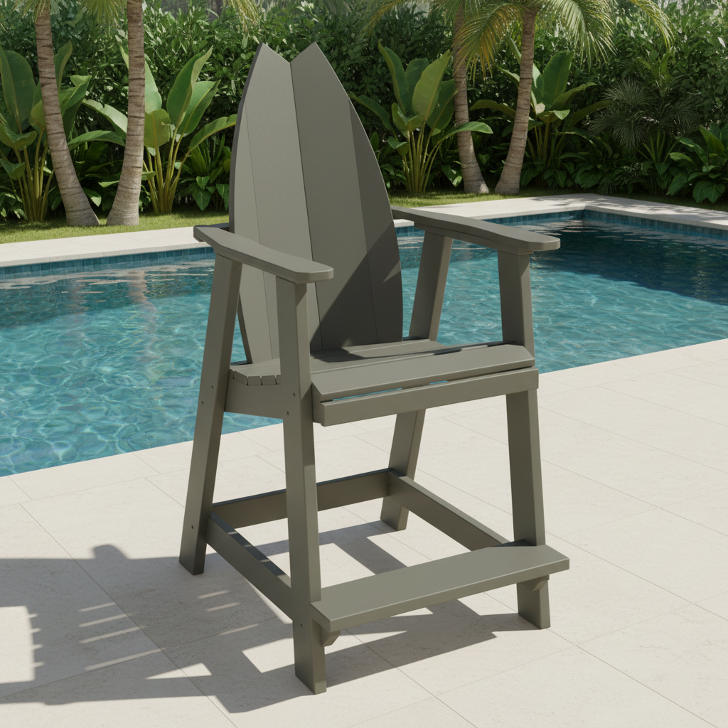 DuraWeather Poly SURFBOARD BALCONY CHAIR TAIL