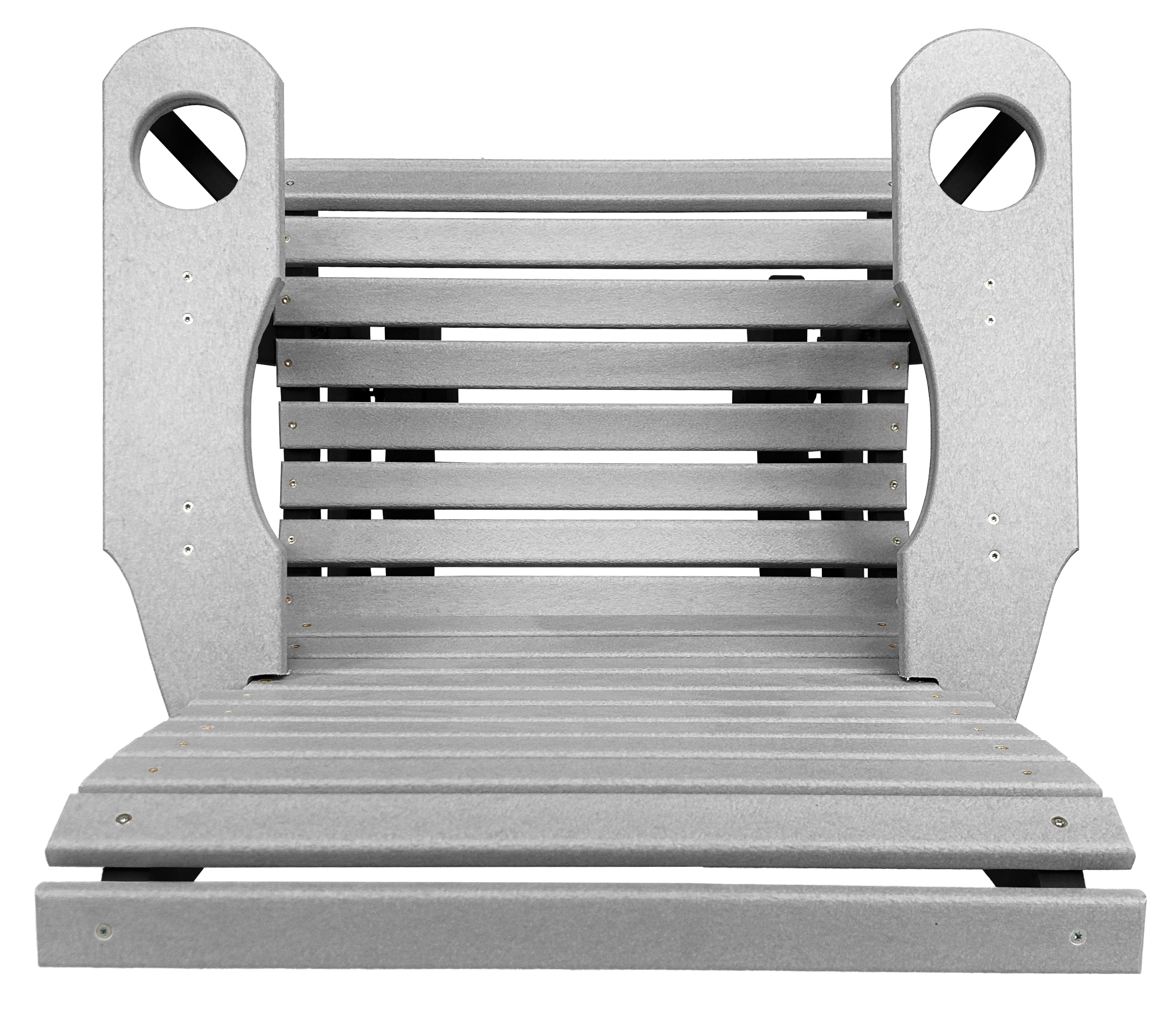 Set of 6 - Rolled Back Single Gliders With Built In Cup Holders