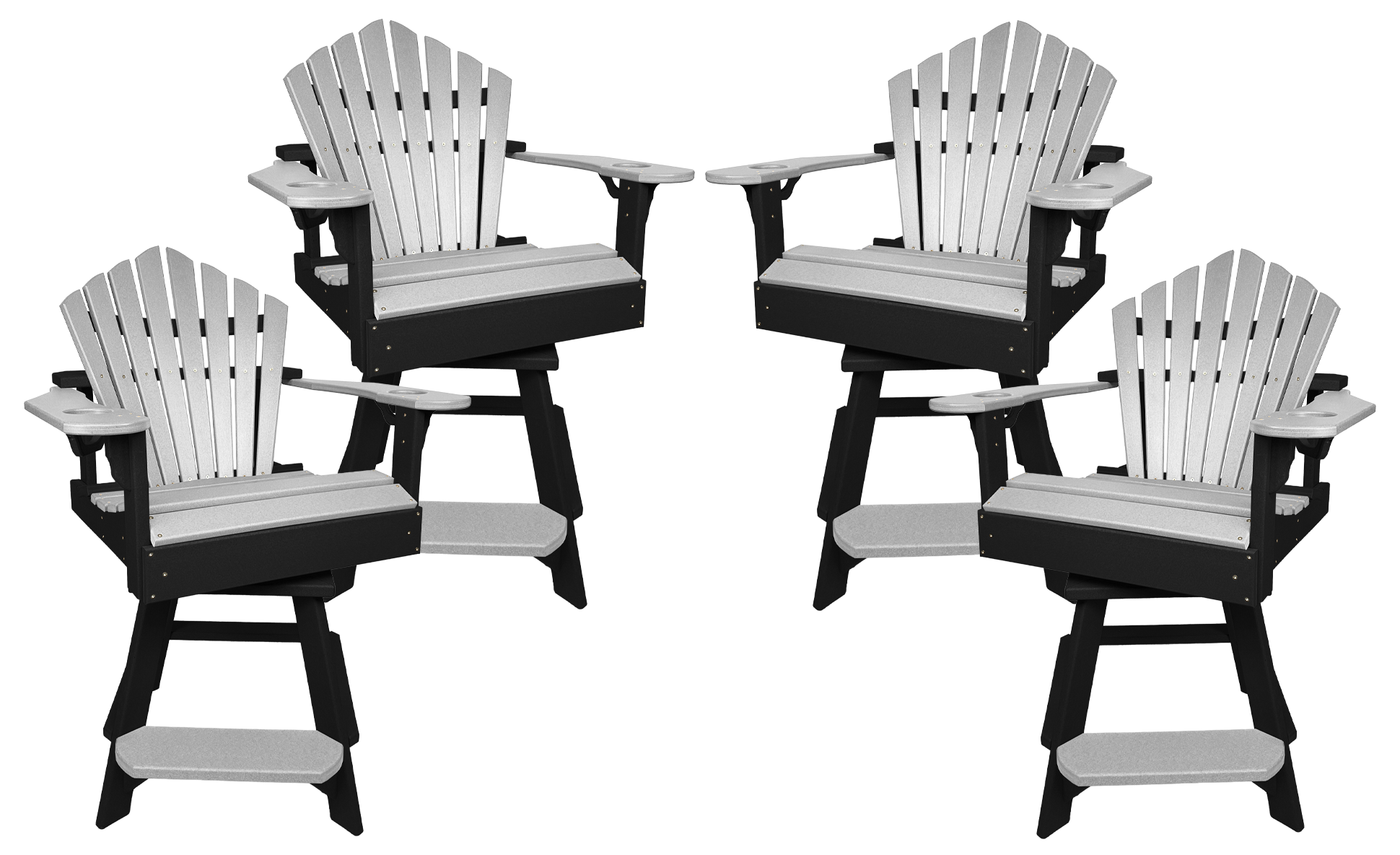 Set of 4 - Bridgewater Swivel Counter Chairs