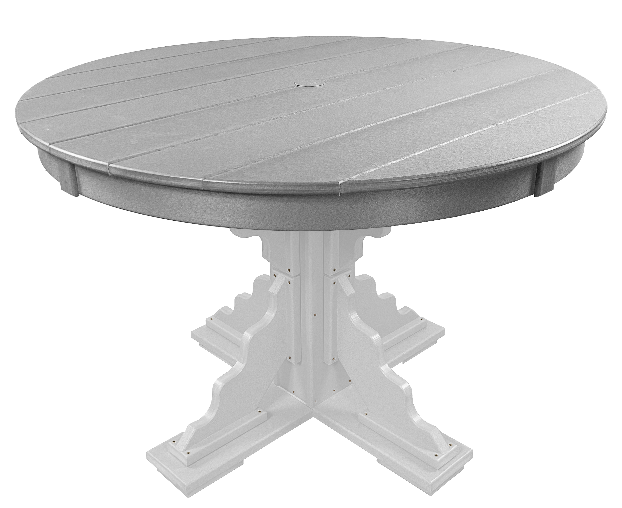 5-Piece 44”rd. Bridgewater Dining Set With Built In Cupholders