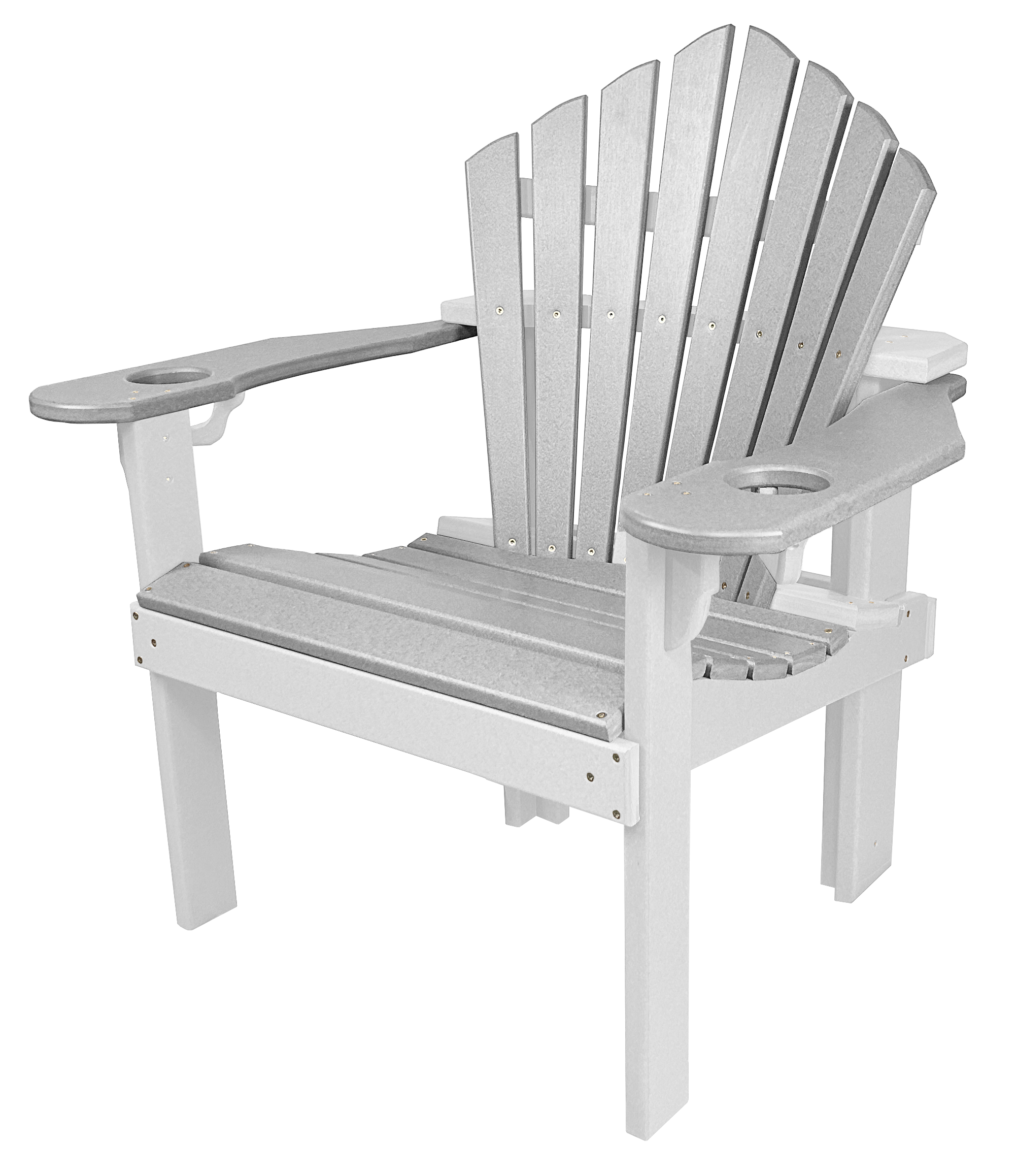 5-Piece 44”rd. Bridgewater Dining Set With Built In Cupholders