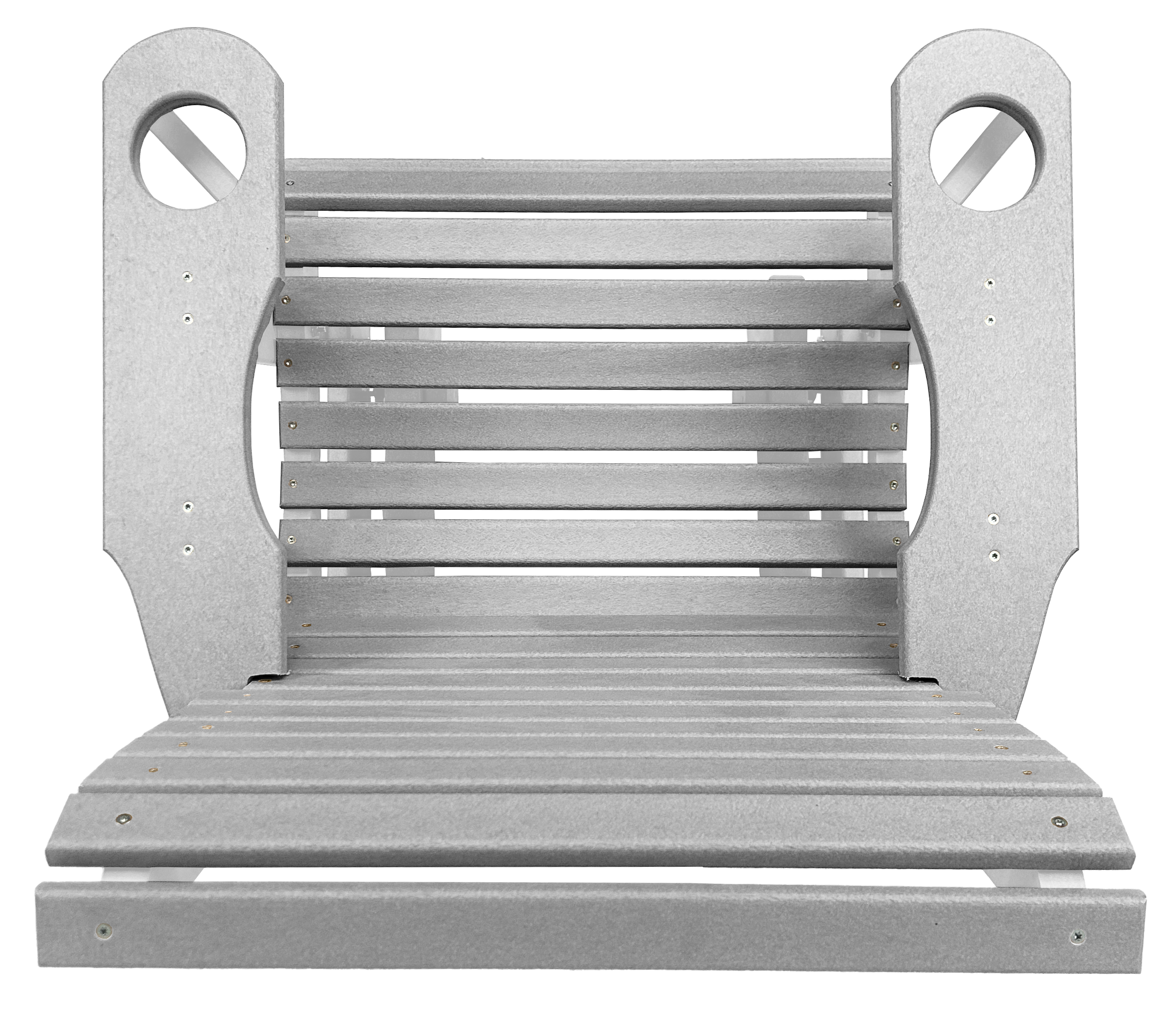 Set of 4 - Rolled Back Single Gliders With Built In Cup Holders