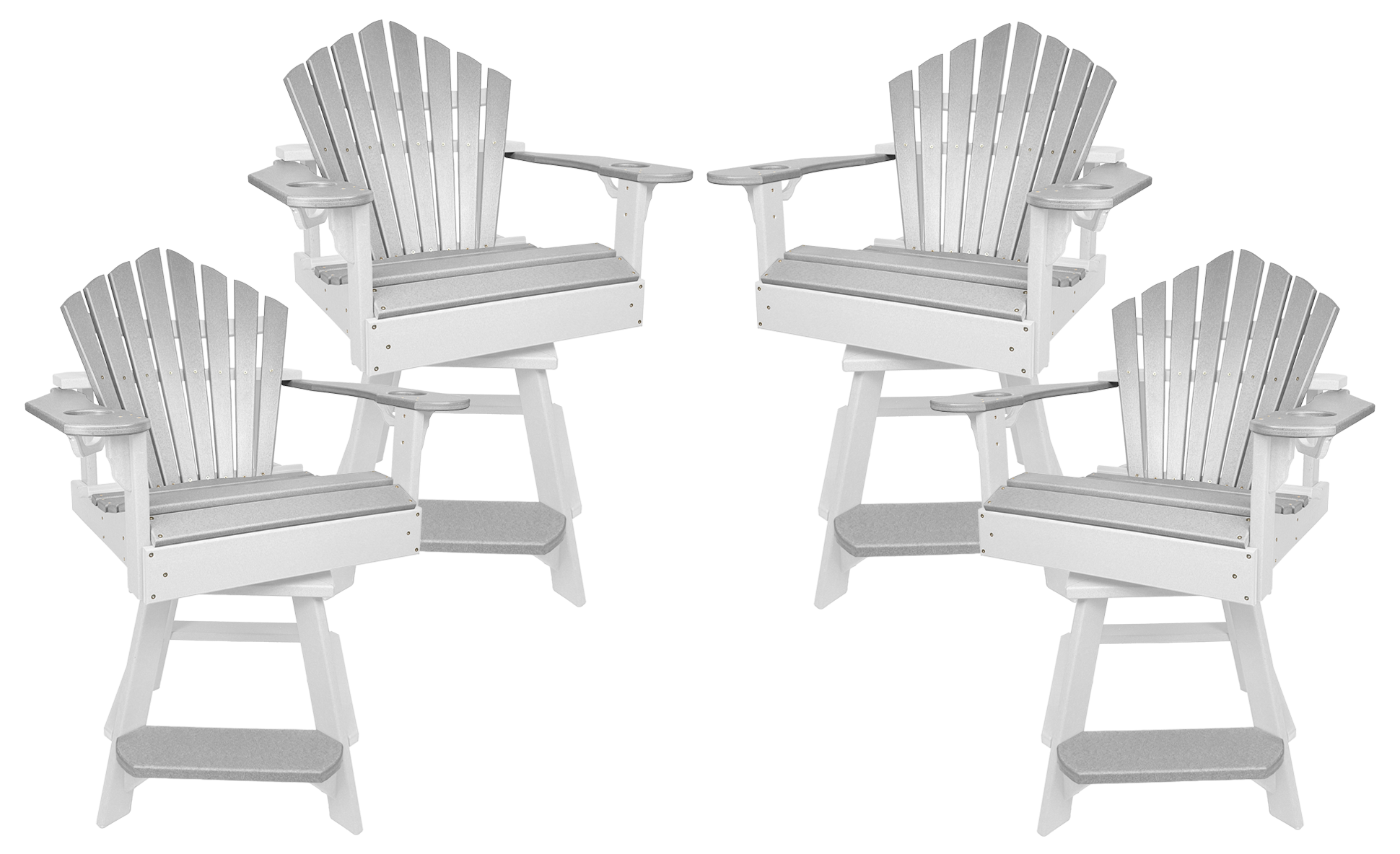 Set of 4 - Bridgewater Swivel Counter Chairs