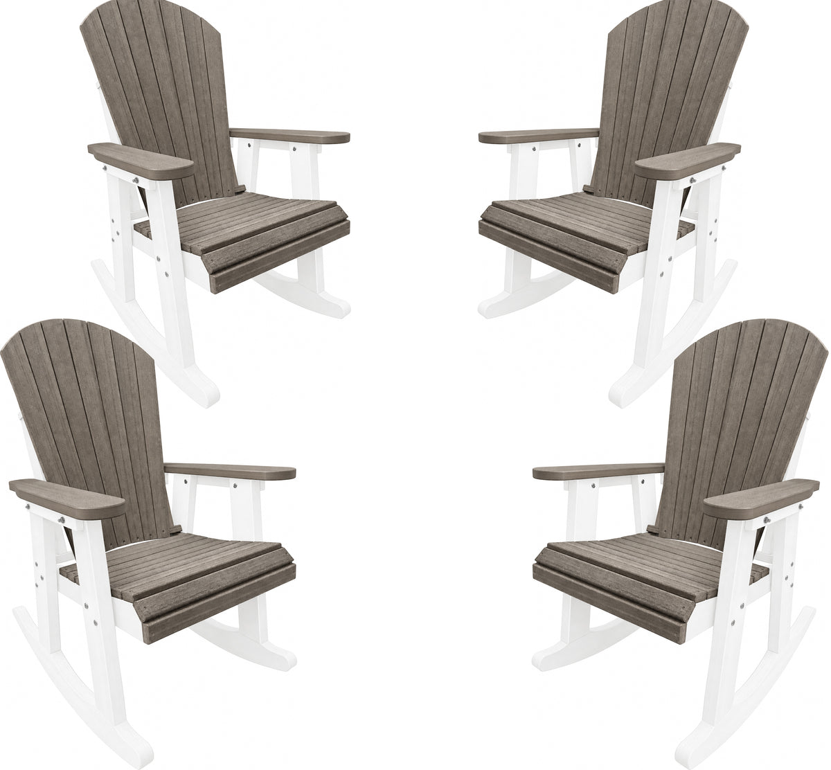 Set of 4 Adirondack Porch Rockers Lakeside Collection