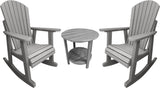QUICK SHIP - Classic Adirondack Porch Rocker With Round End Table Deal