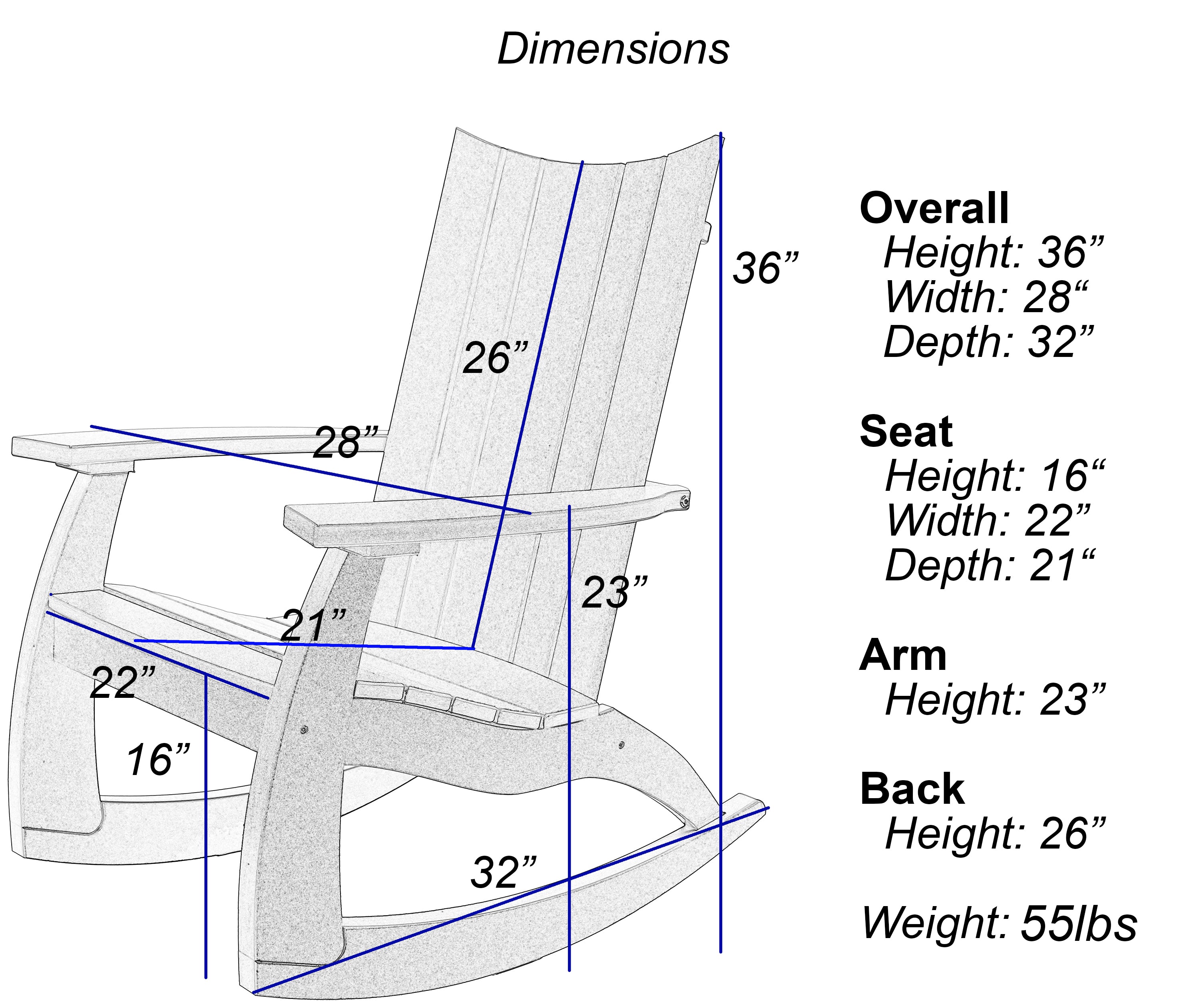 Edge Modern Porch Rocker