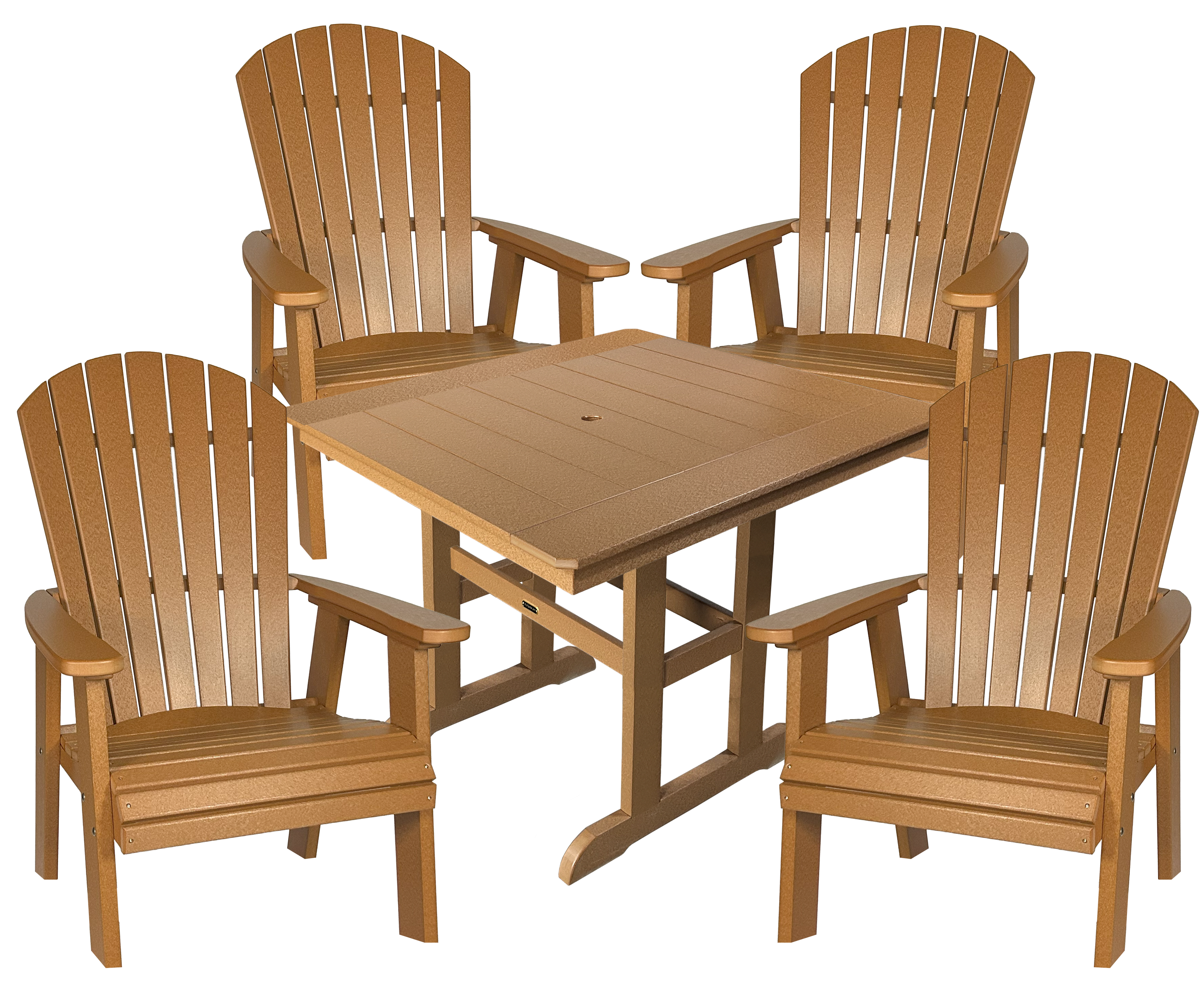 5-Piece Oceanview Adirondack Dining Set - Fully Assembled