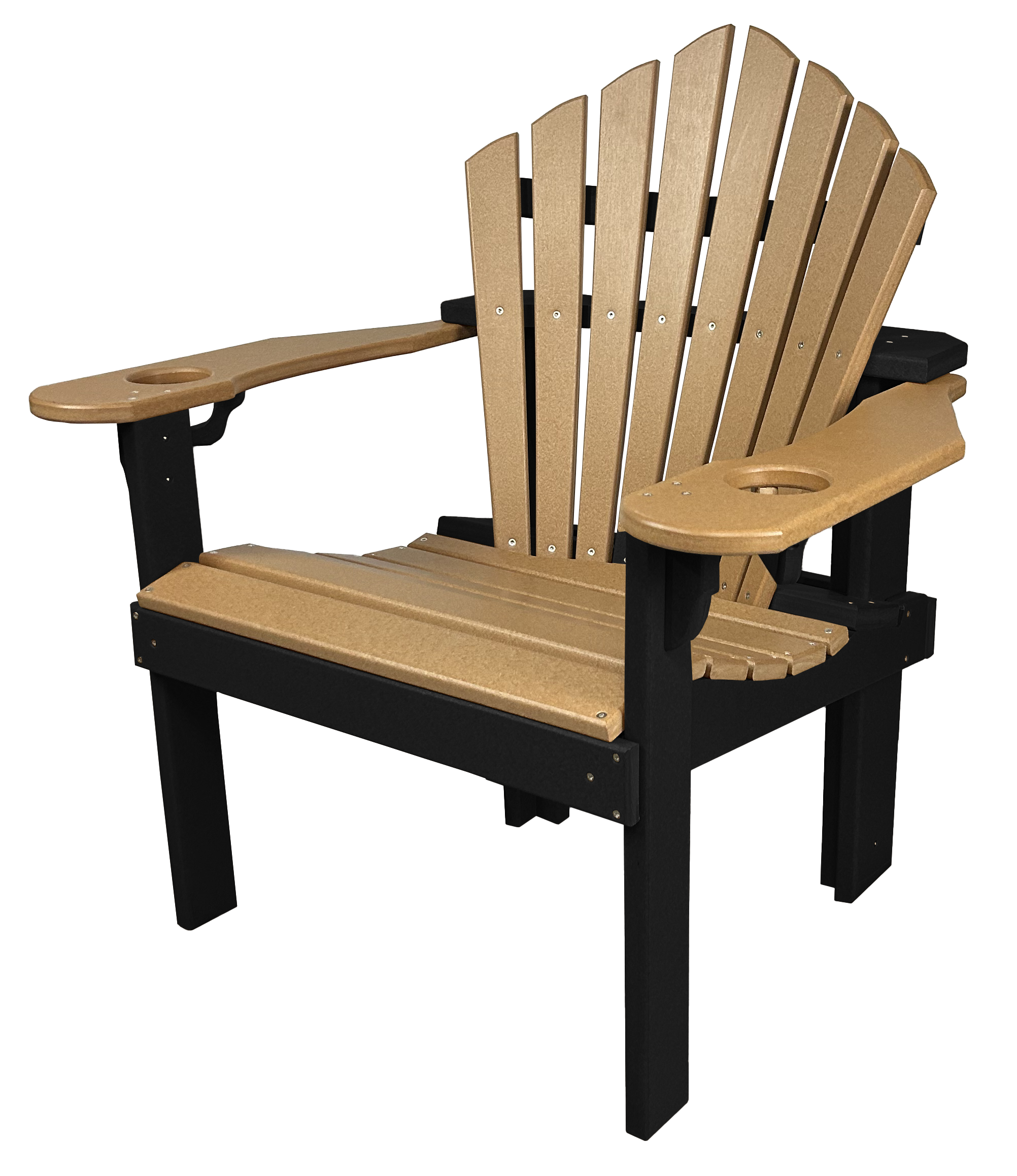 5-Piece 44”rd. Bridgewater Dining Set With Built In Cupholders