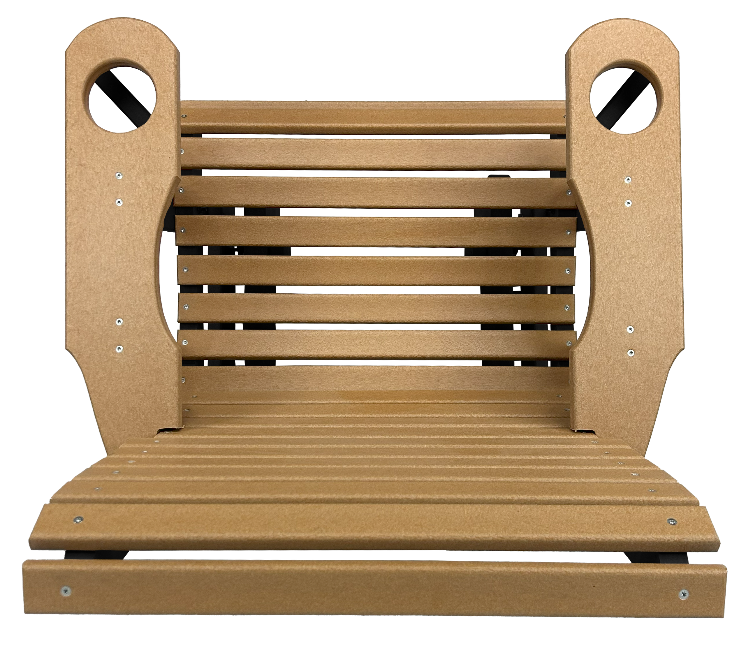 Set of 6 - Rolled Back Single Gliders With Built In Cup Holders