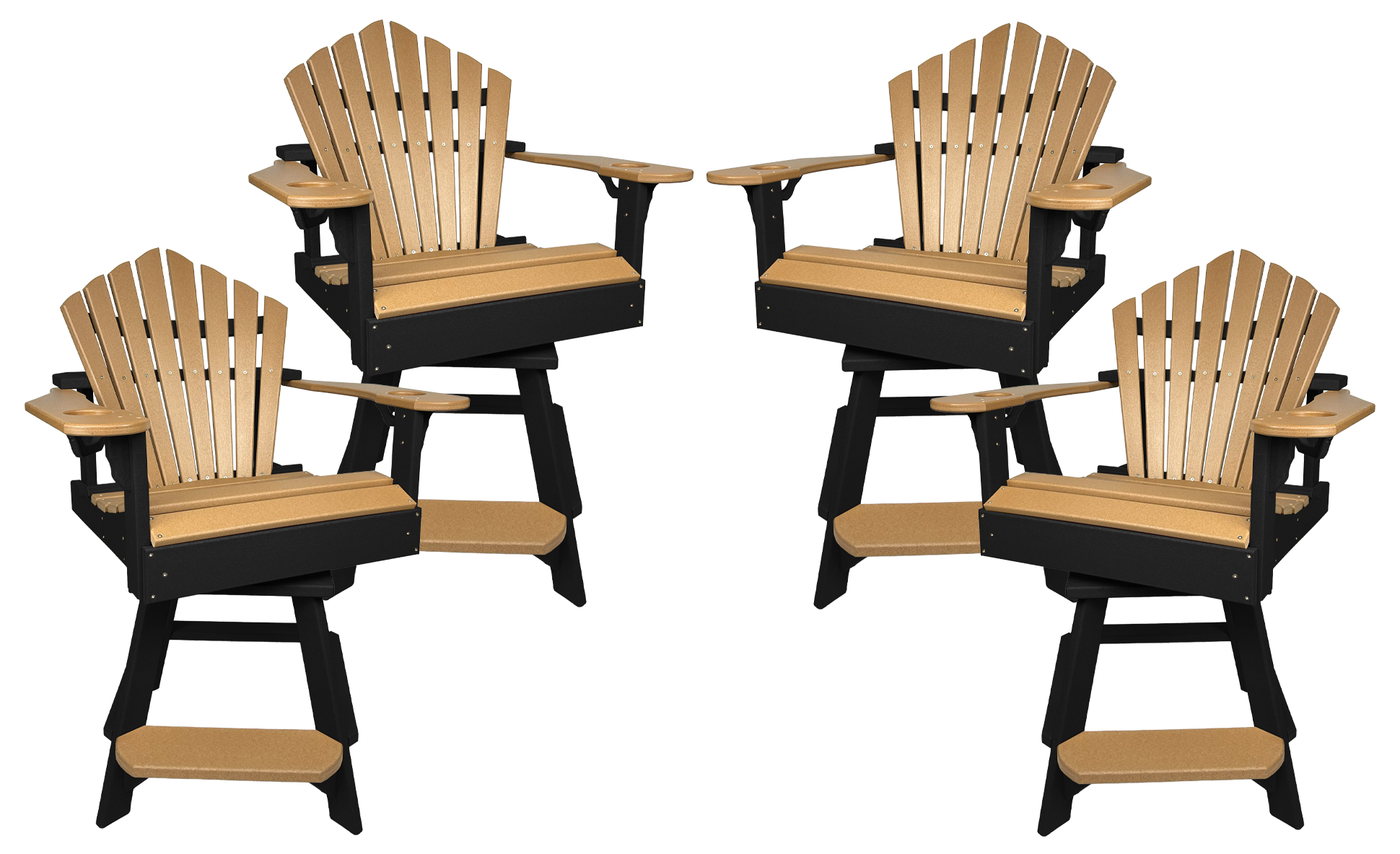 Set of 4 - Bridgewater Swivel Counter Chairs