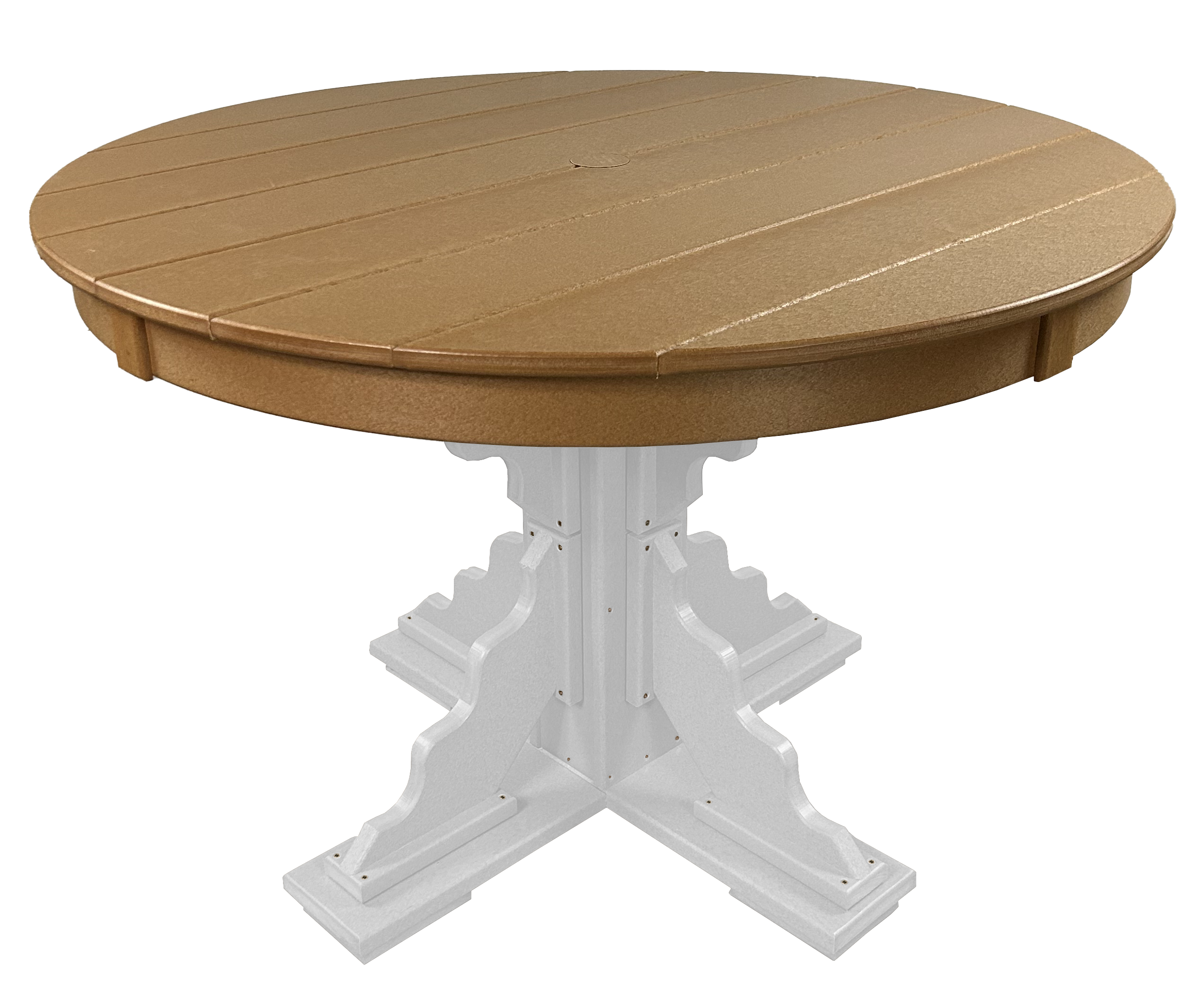 5-Piece 44”rd. Bridgewater Dining Set With Built In Cupholders