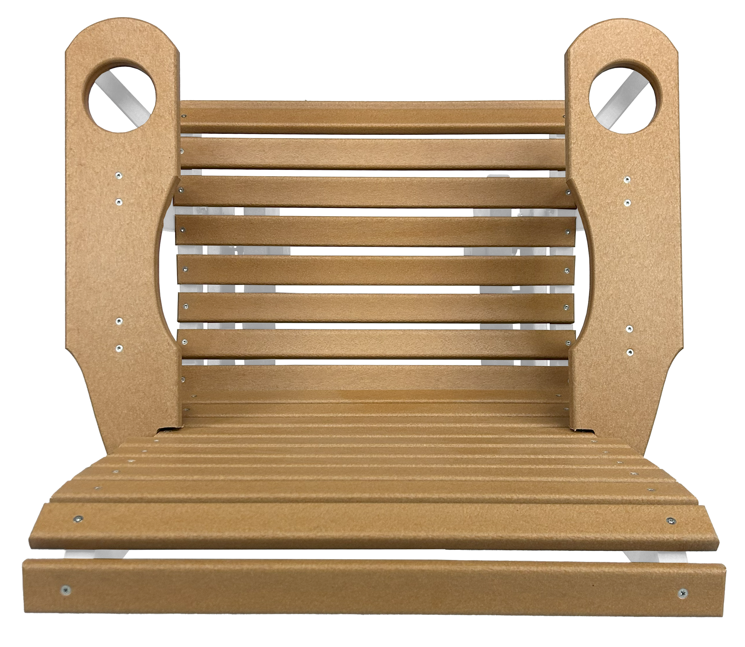 Set of 4 - Rolled Back Single Gliders With Built In Cup Holders