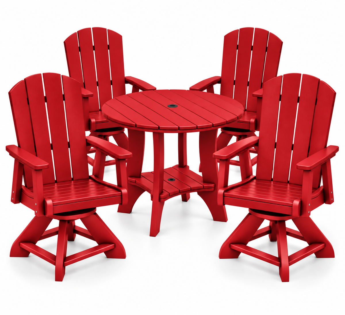 5-Piece Haven 36" Round Swivel Dining Set