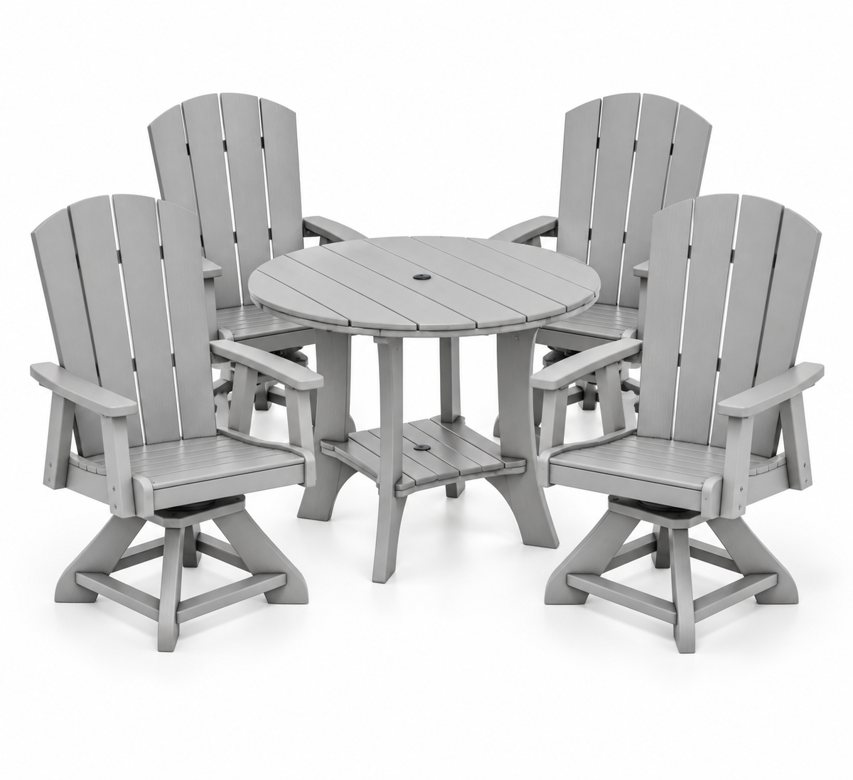 5-Piece Haven 36" Round Swivel Dining Set