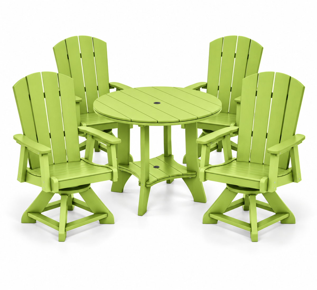 5-Piece Haven 36" Round Swivel Dining Set