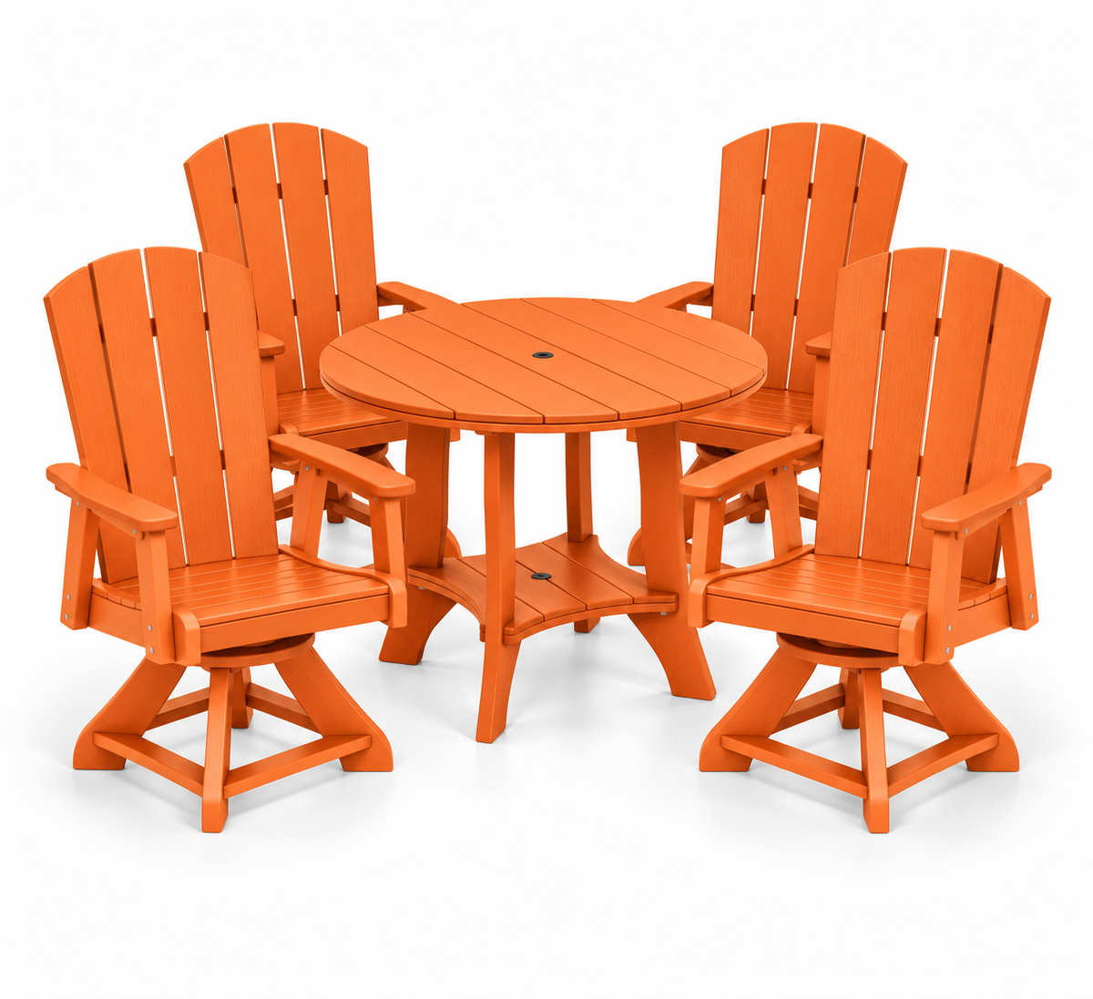 5-Piece Haven 36" Round Swivel Dining Set