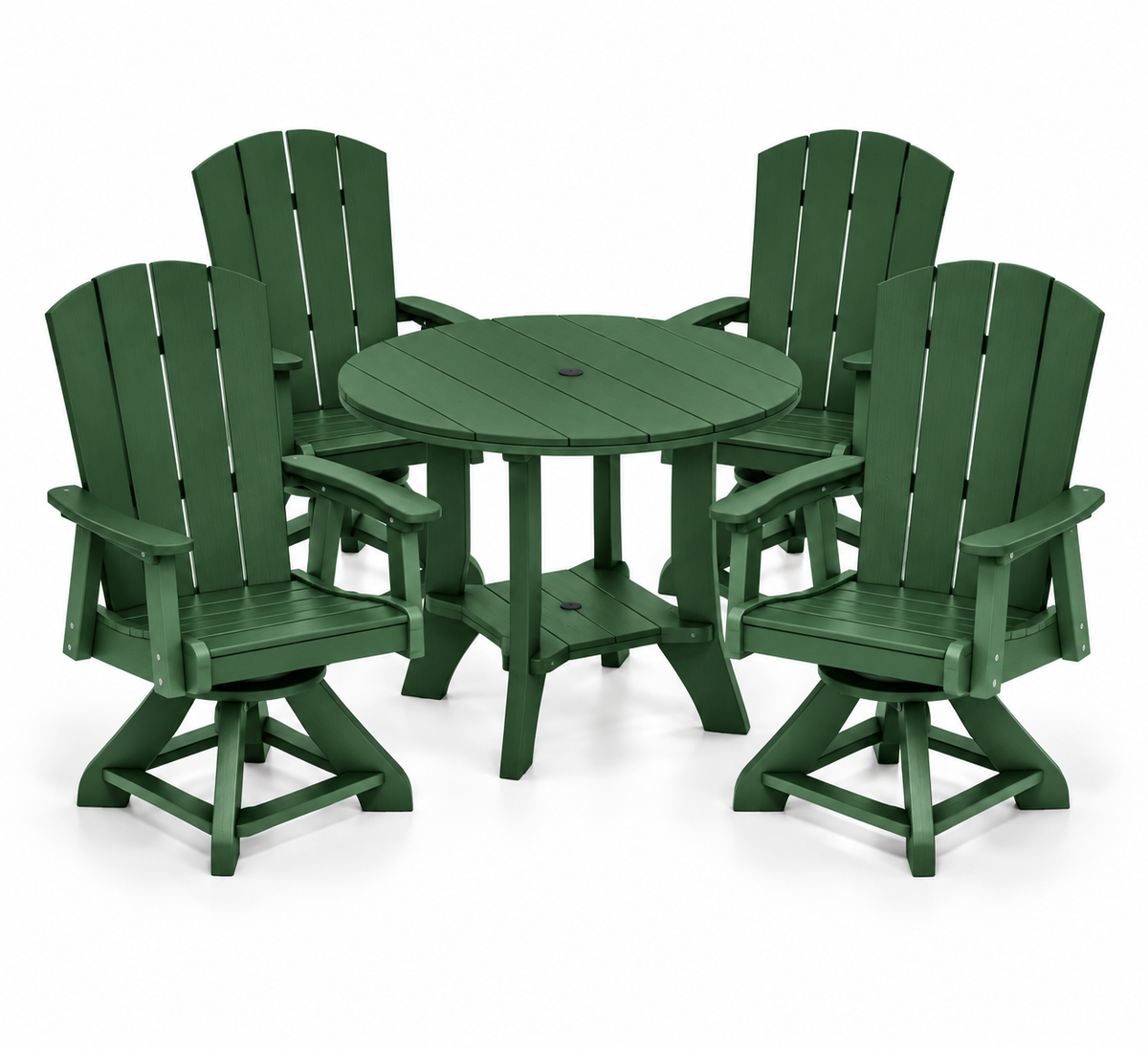 5-Piece Haven 36" Round Swivel Dining Set
