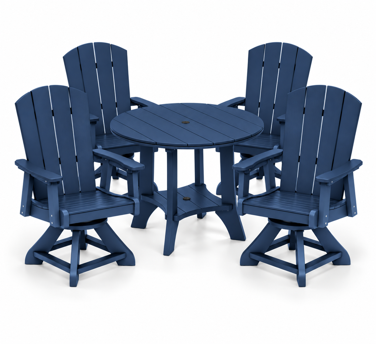 5-Piece Haven 36" Round Swivel Dining Set