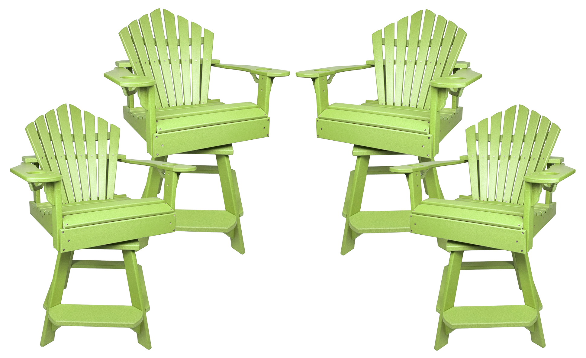 Set of 4 - Bridgewater Swivel Counter Chairs