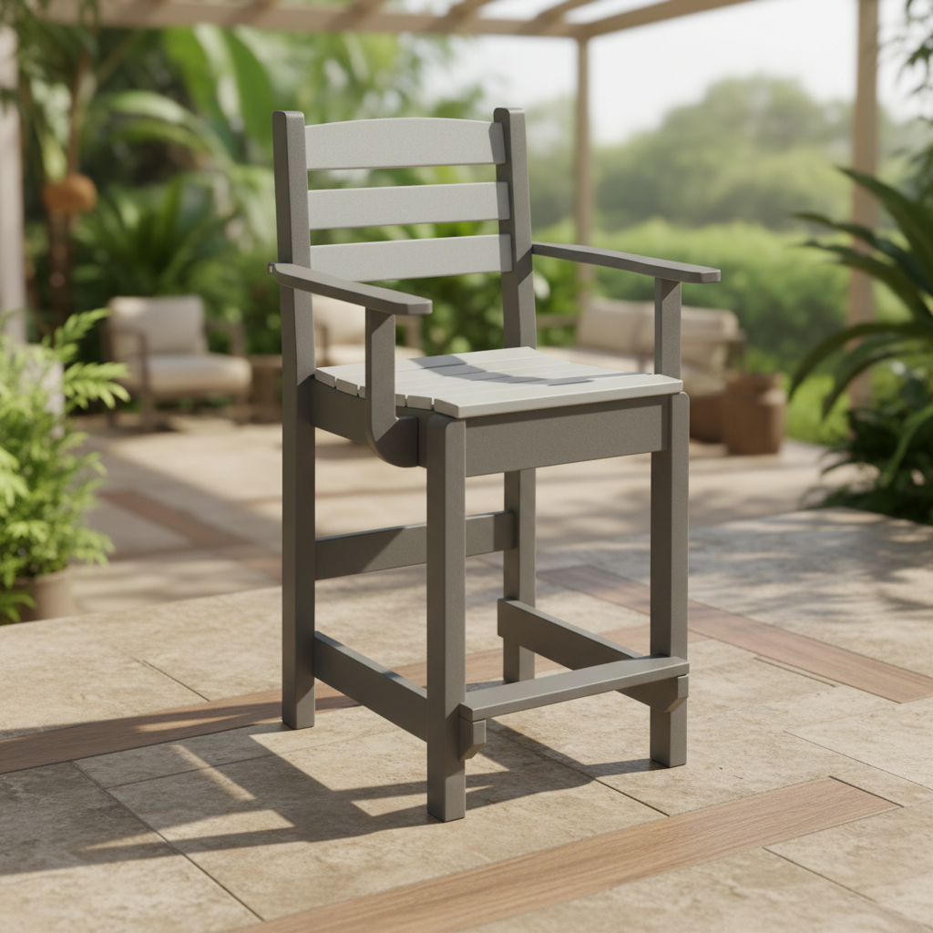 DuraWeather Poly DINING CAPTAIN CHAIR
