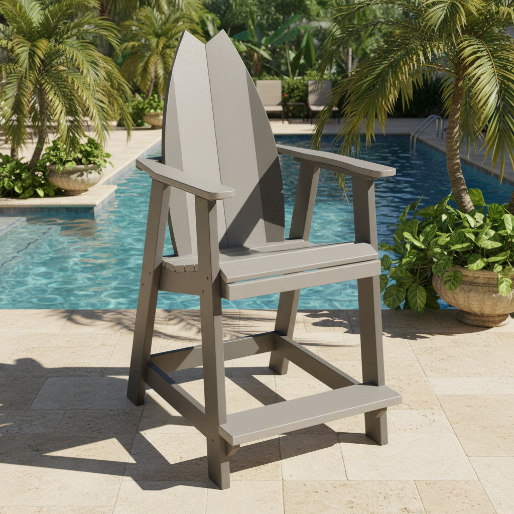 DuraWeather Poly SURFBOARD BALCONY CHAIR TAIL