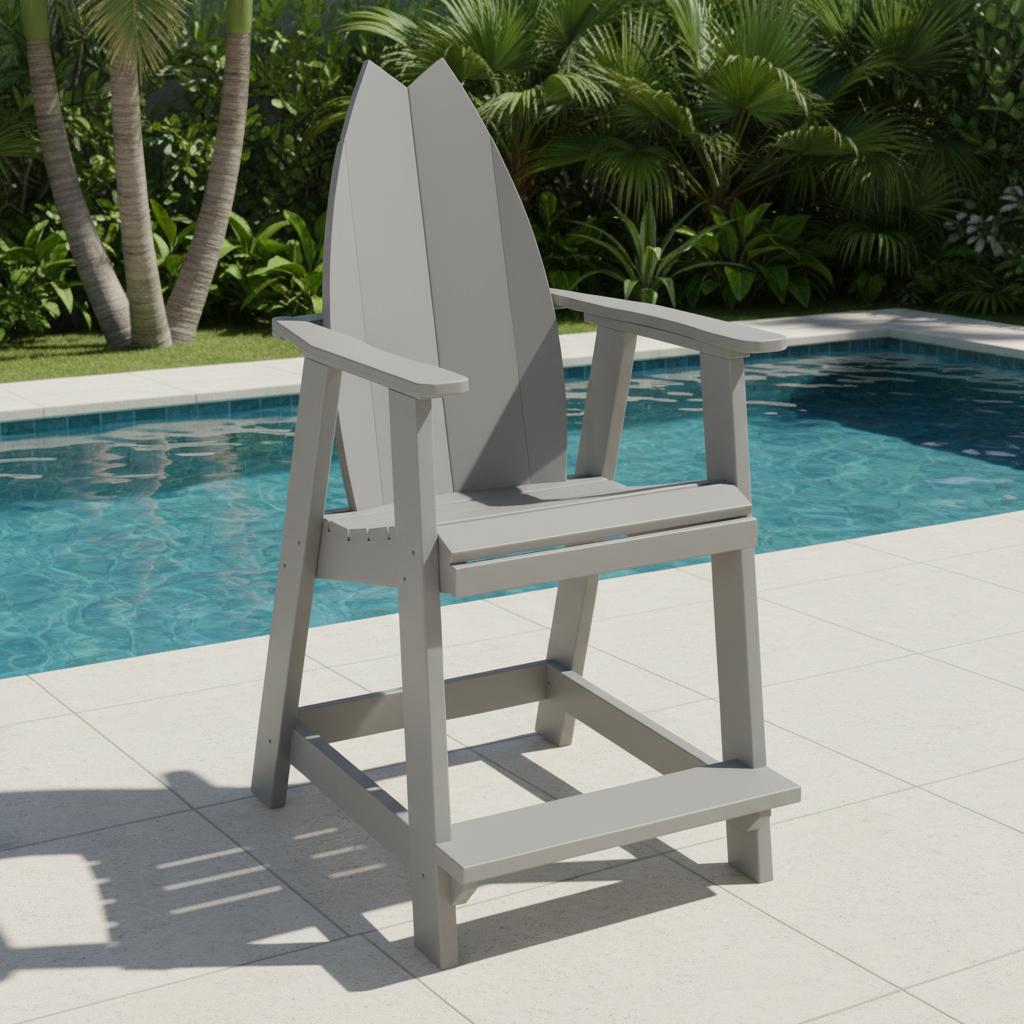DuraWeather Poly SURFBOARD BALCONY CHAIR TAIL