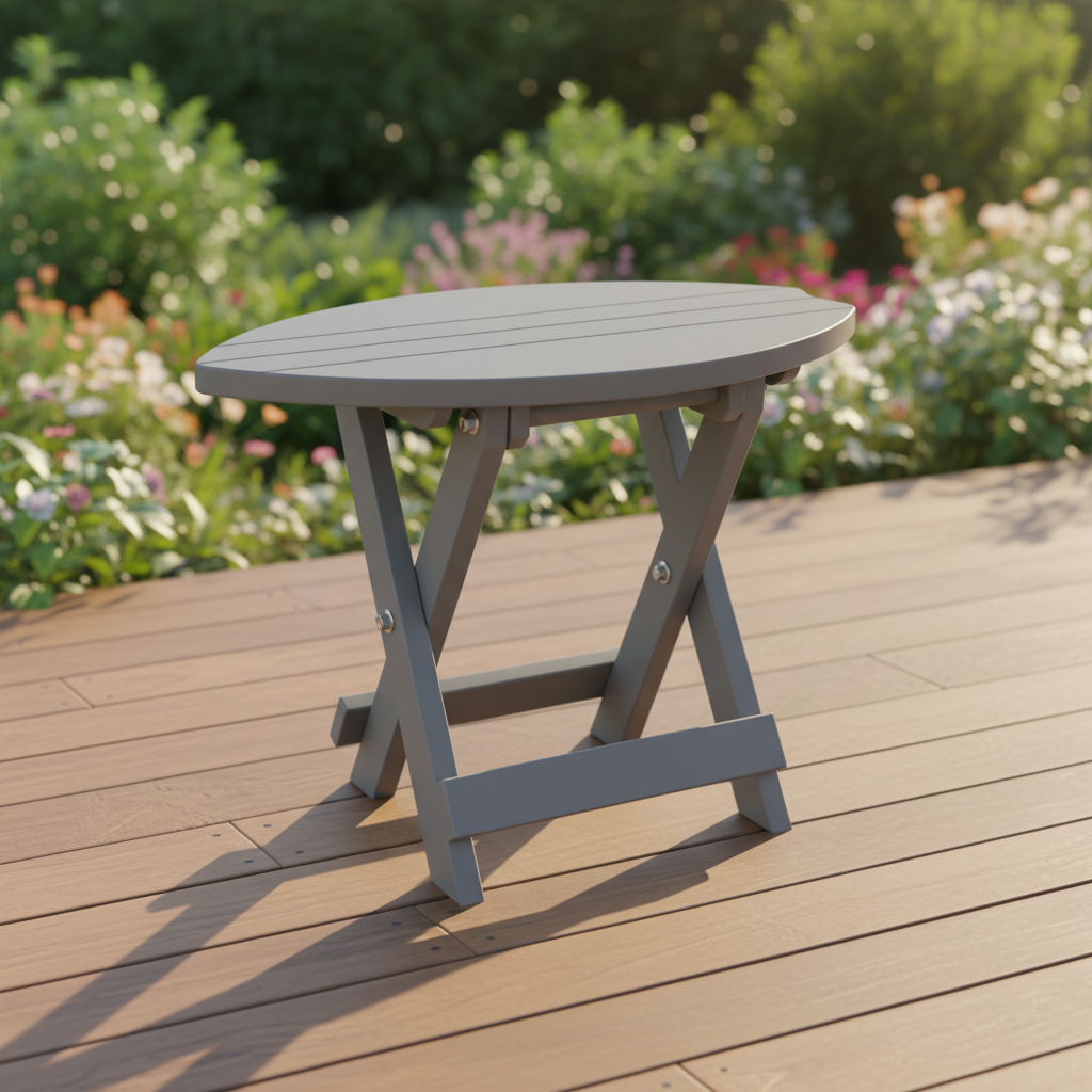 DuraWeather Poly SURFBOARD FOLDING END TABLE