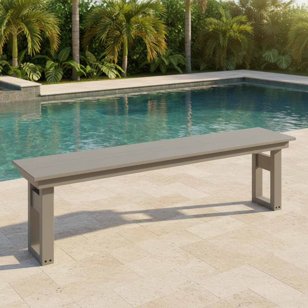 DuraWeather Poly MODERN 64 DINING BENCH