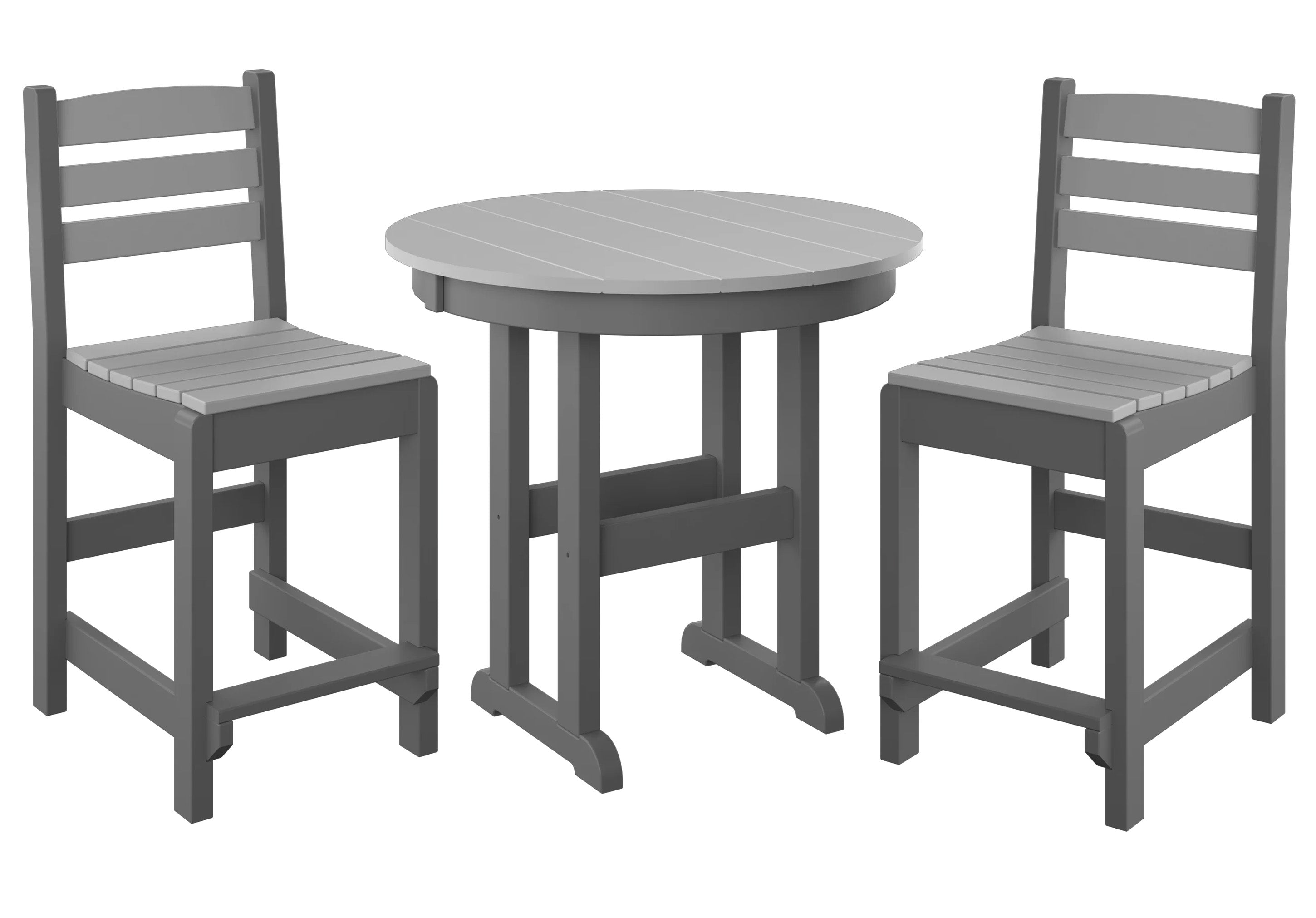 3-Piece Counter Bistro Set Armless
