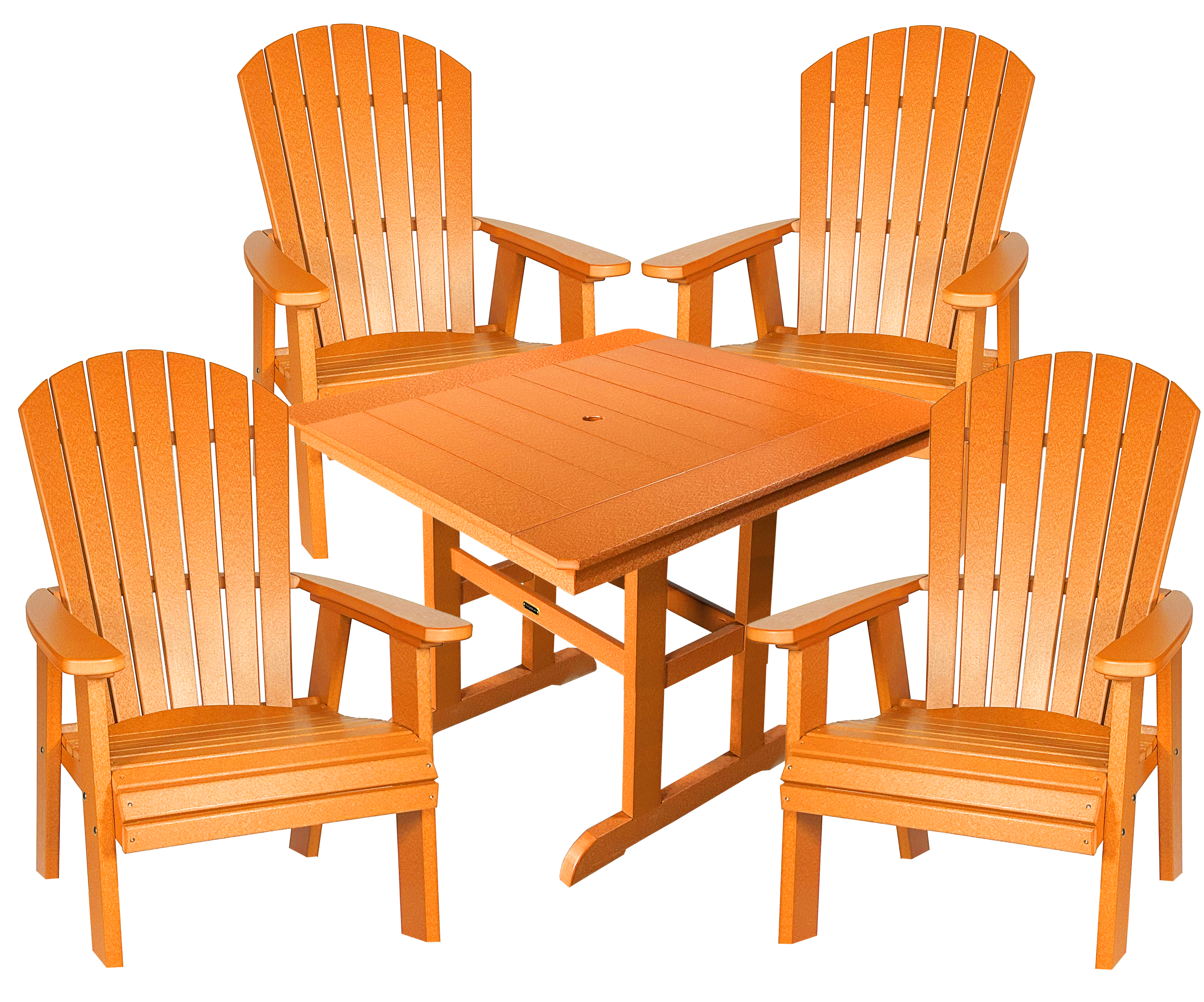 5-Piece Oceanview Adirondack Dining Set - Fully Assembled