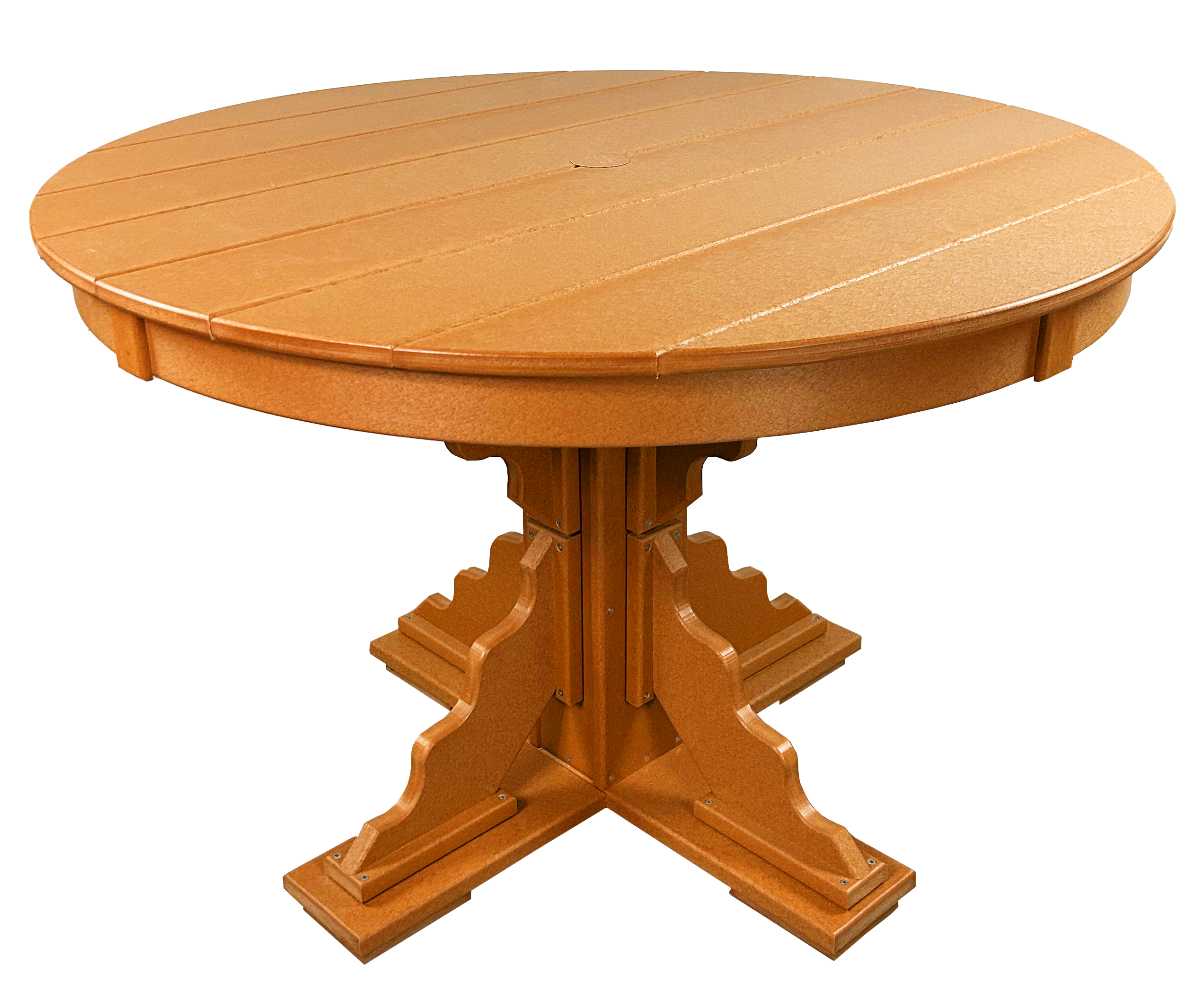 5-Piece 44”rd. Bridgewater Dining Set With Built In Cupholders