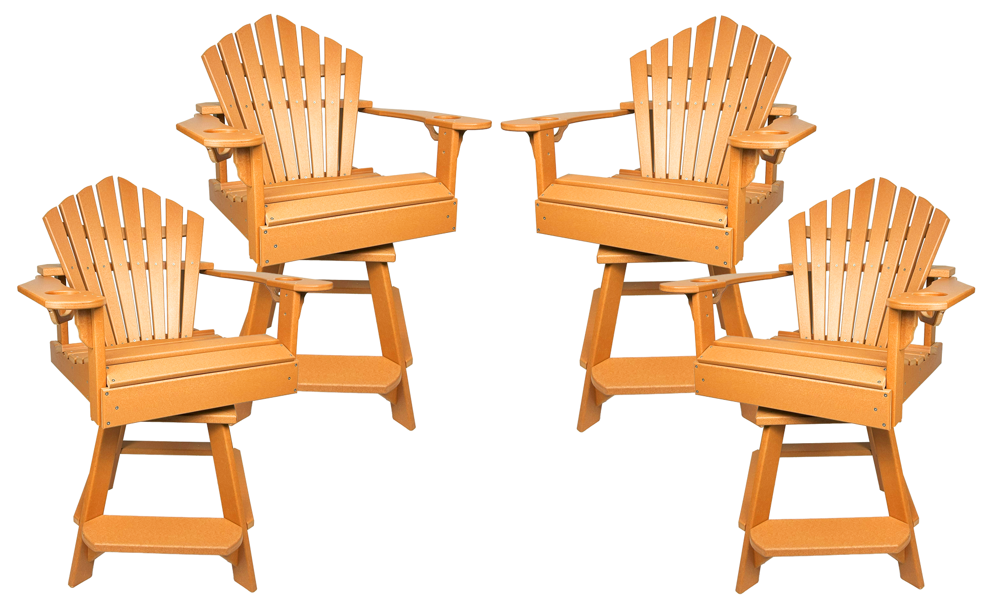 Set of 4 - Bridgewater Swivel Counter Chairs