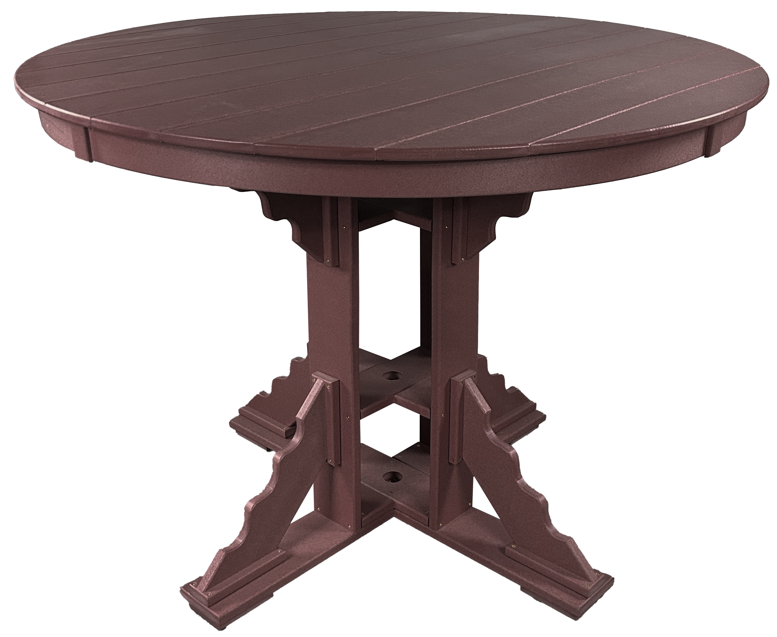 7-Piece 60”rd. Bridgewater Counter Swivels With Built In Cupholders Set
