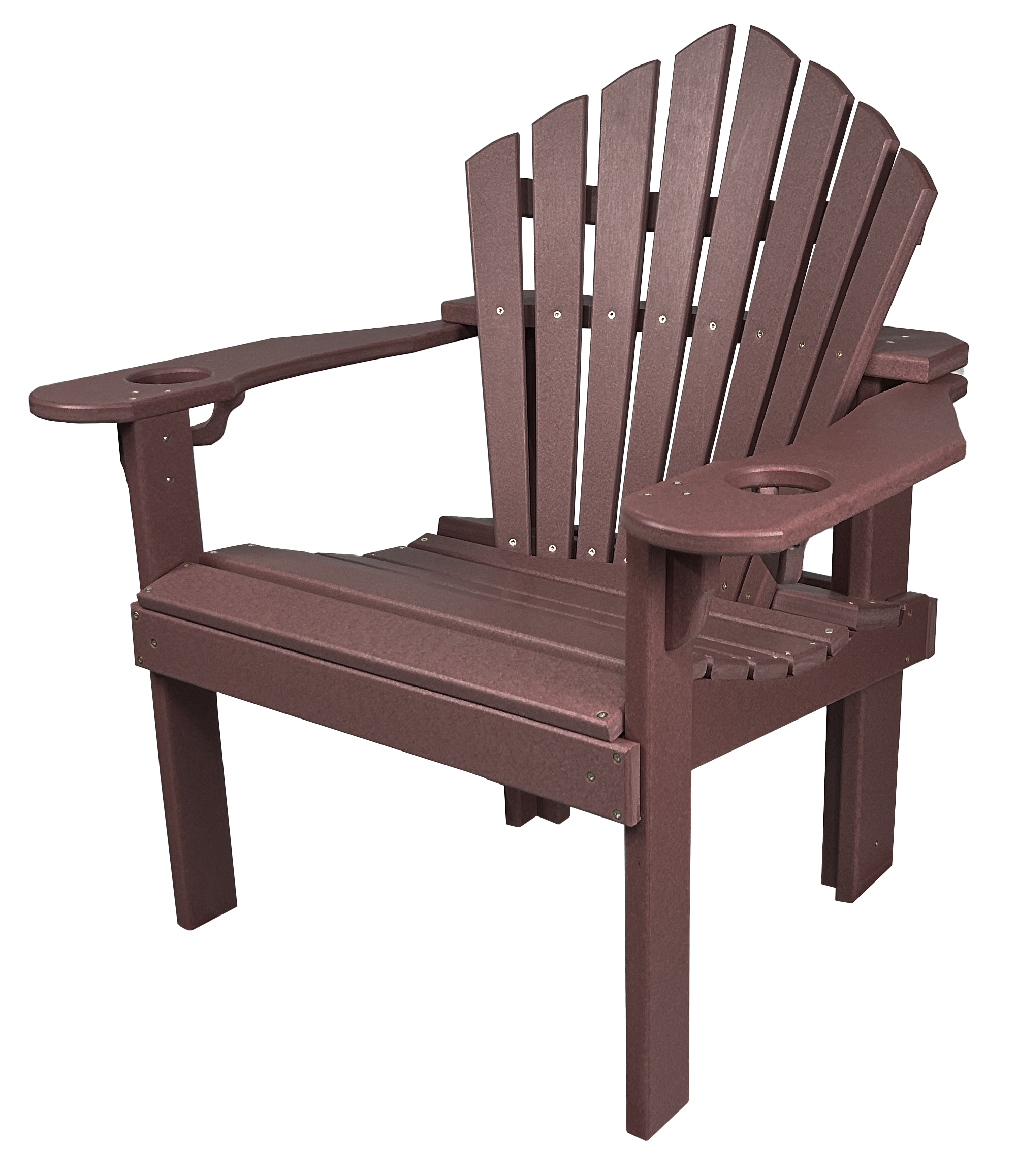 5-Piece 44”rd. Bridgewater Dining Set With Built In Cupholders