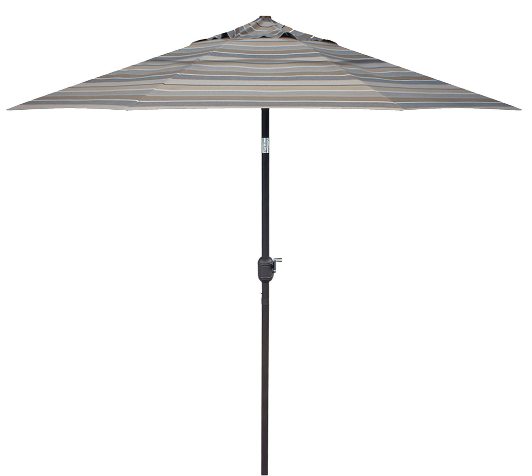 9'ft Patio Umbrella Push Button Tilt Sunbrella® Double Wind Vents