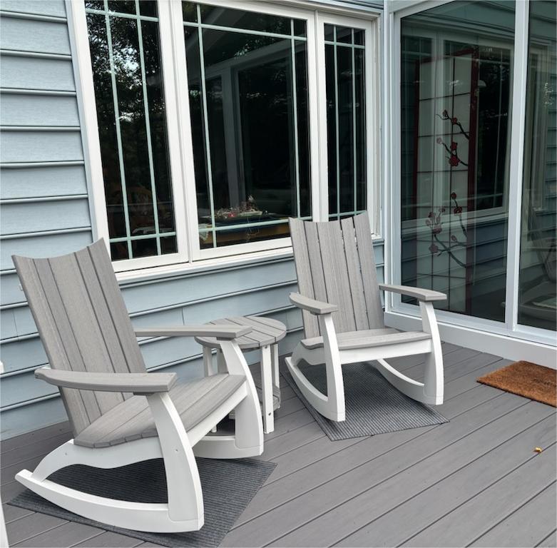 Modern Curve Adirondack Rocking Chair