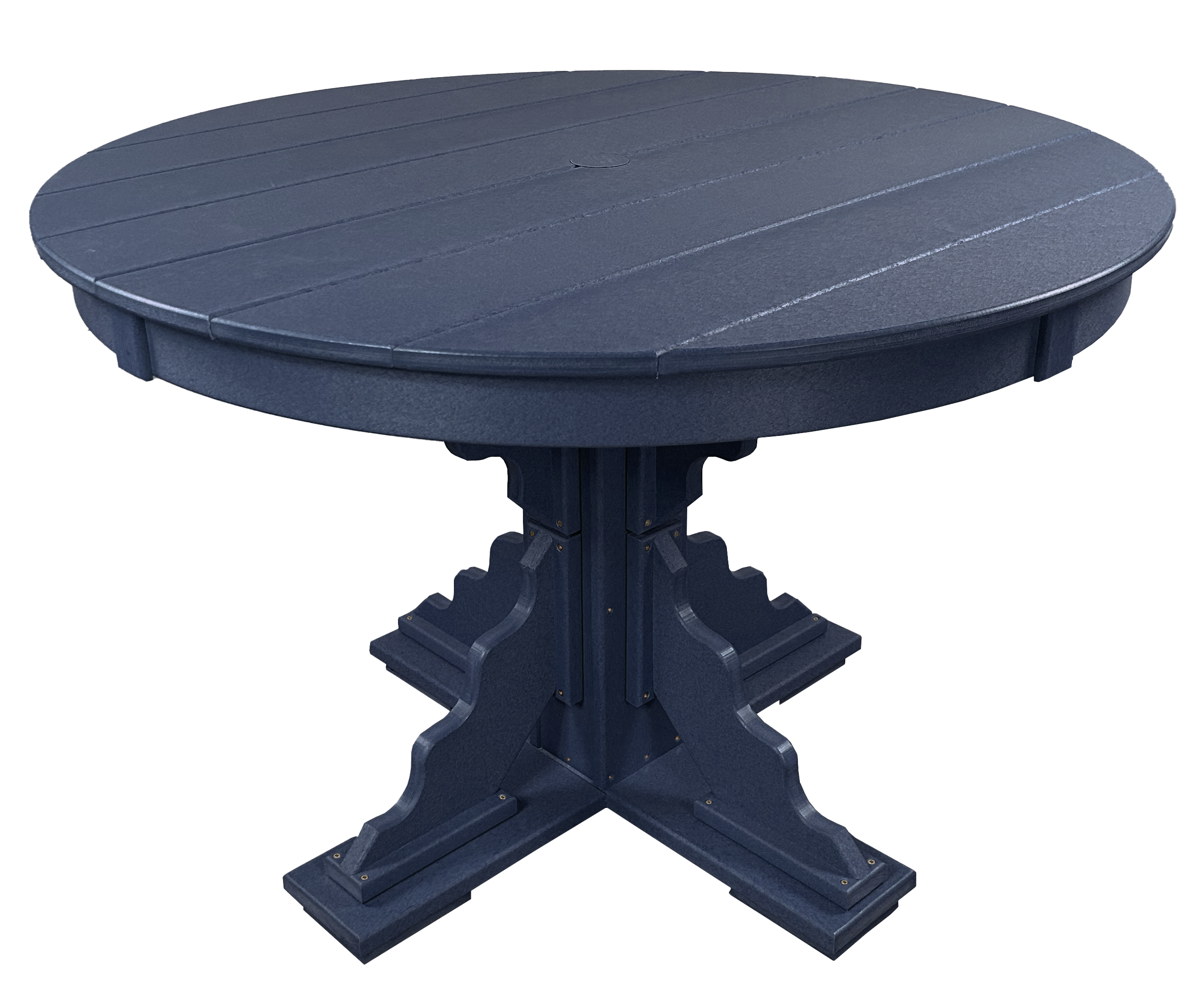 5-Piece 44”rd. Bridgewater Dining Set With Built In Cupholders