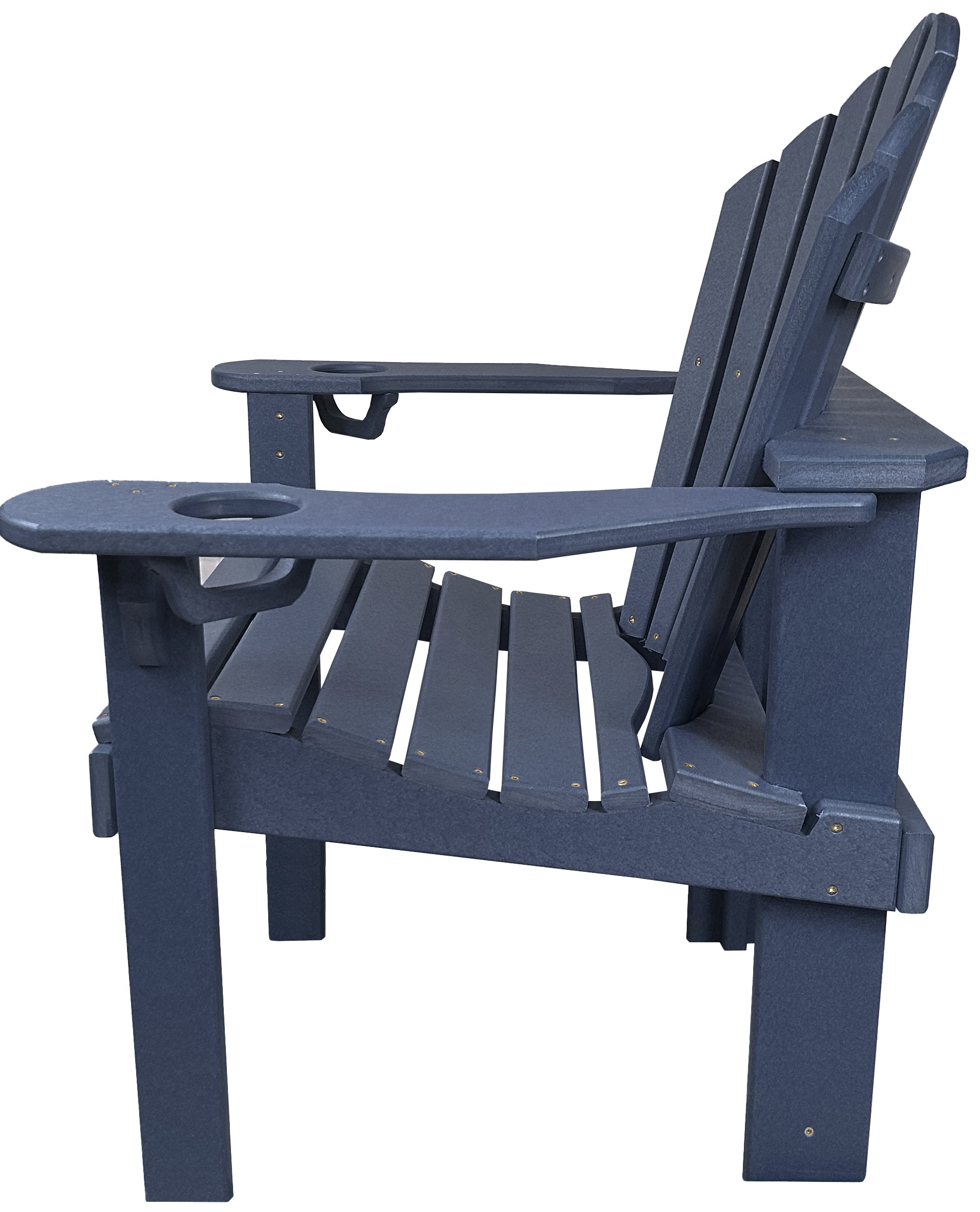 5-Piece 44”rd. Bridgewater Dining Set With Built In Cupholders
