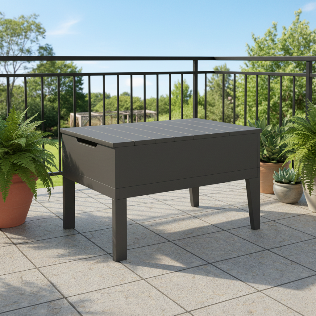 DuraWeather Poly BREEZE DEEP SEAT STORAGE/ICE TABLE