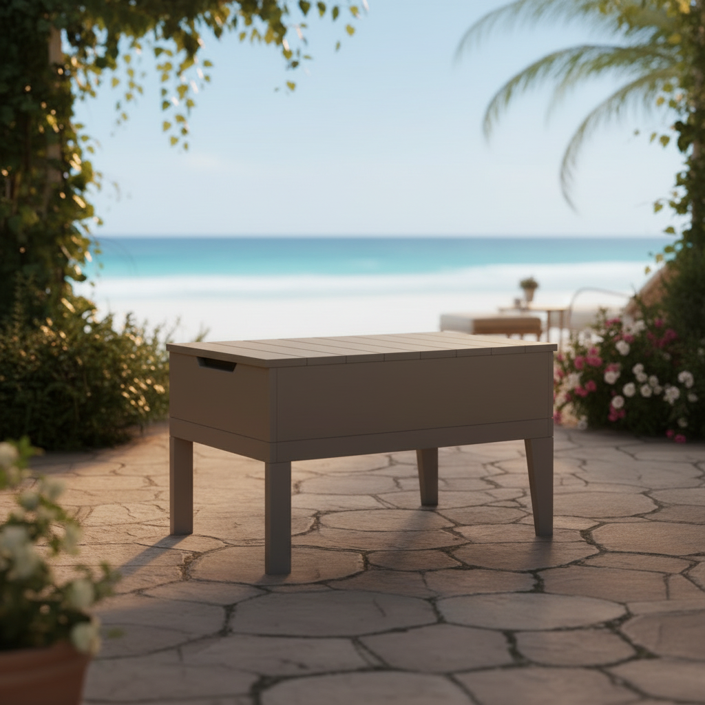DuraWeather Poly BREEZE DEEP SEAT STORAGE/ICE TABLE