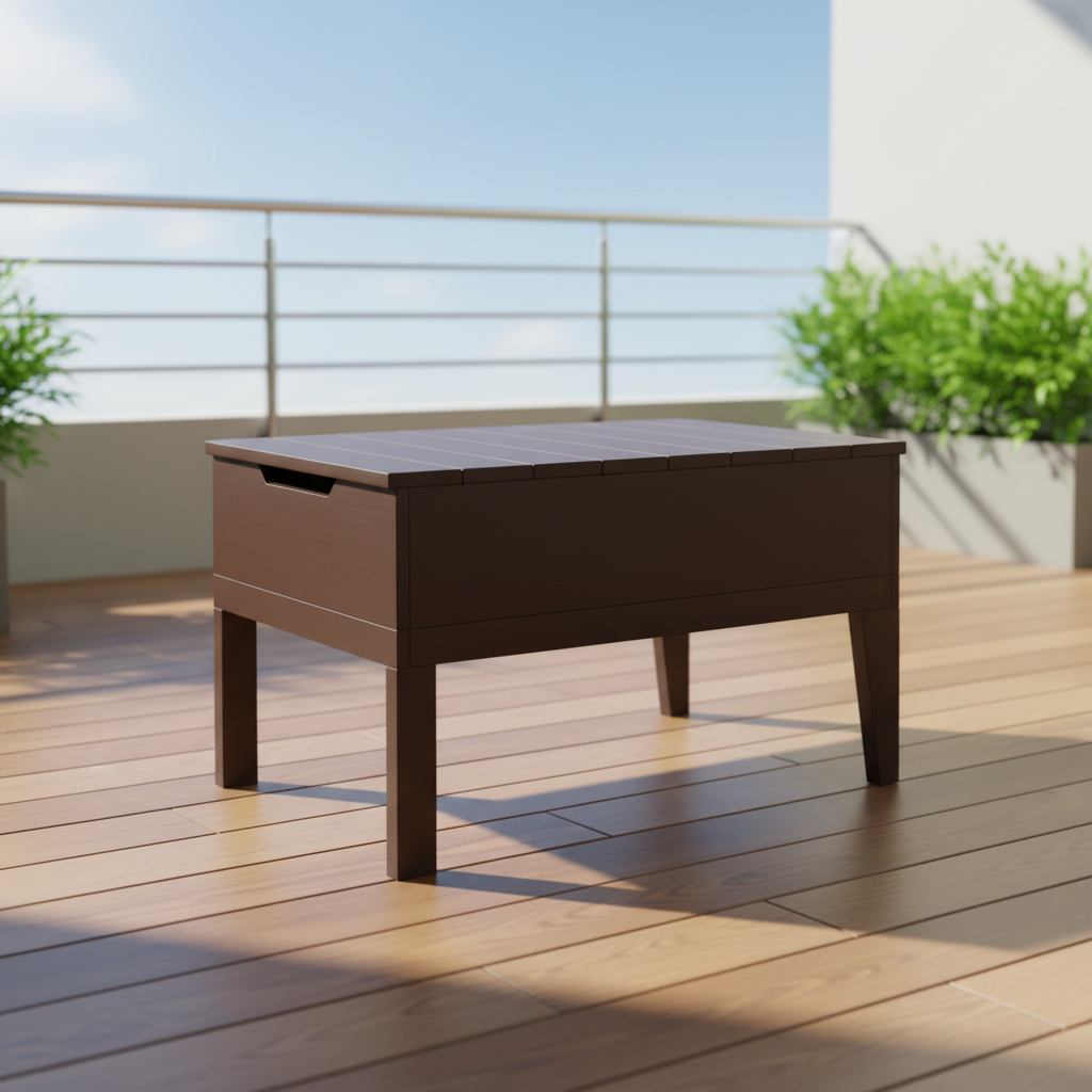DuraWeather Poly BREEZE DEEP SEAT STORAGE/ICE TABLE