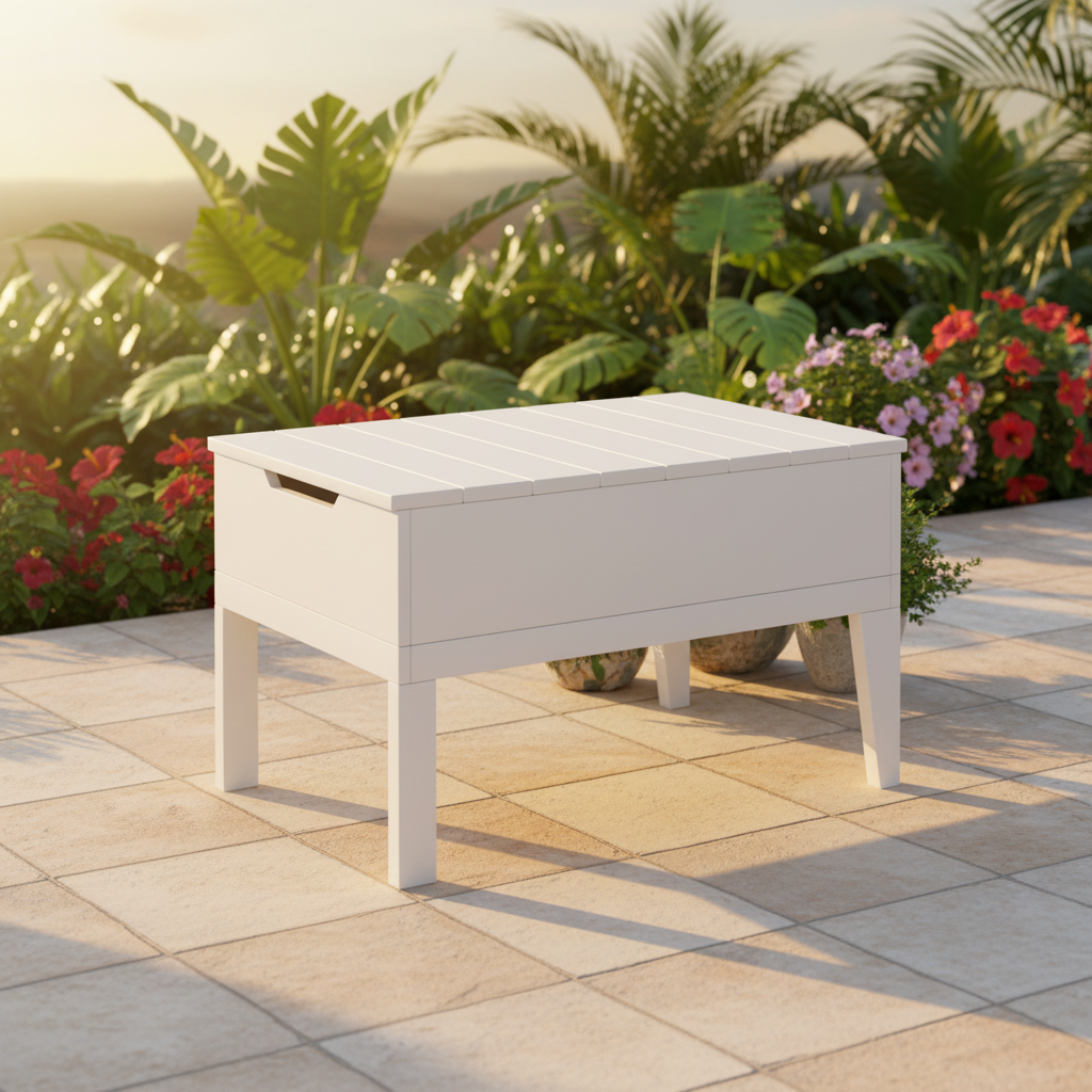 DuraWeather Poly BREEZE DEEP SEAT STORAGE/ICE TABLE
