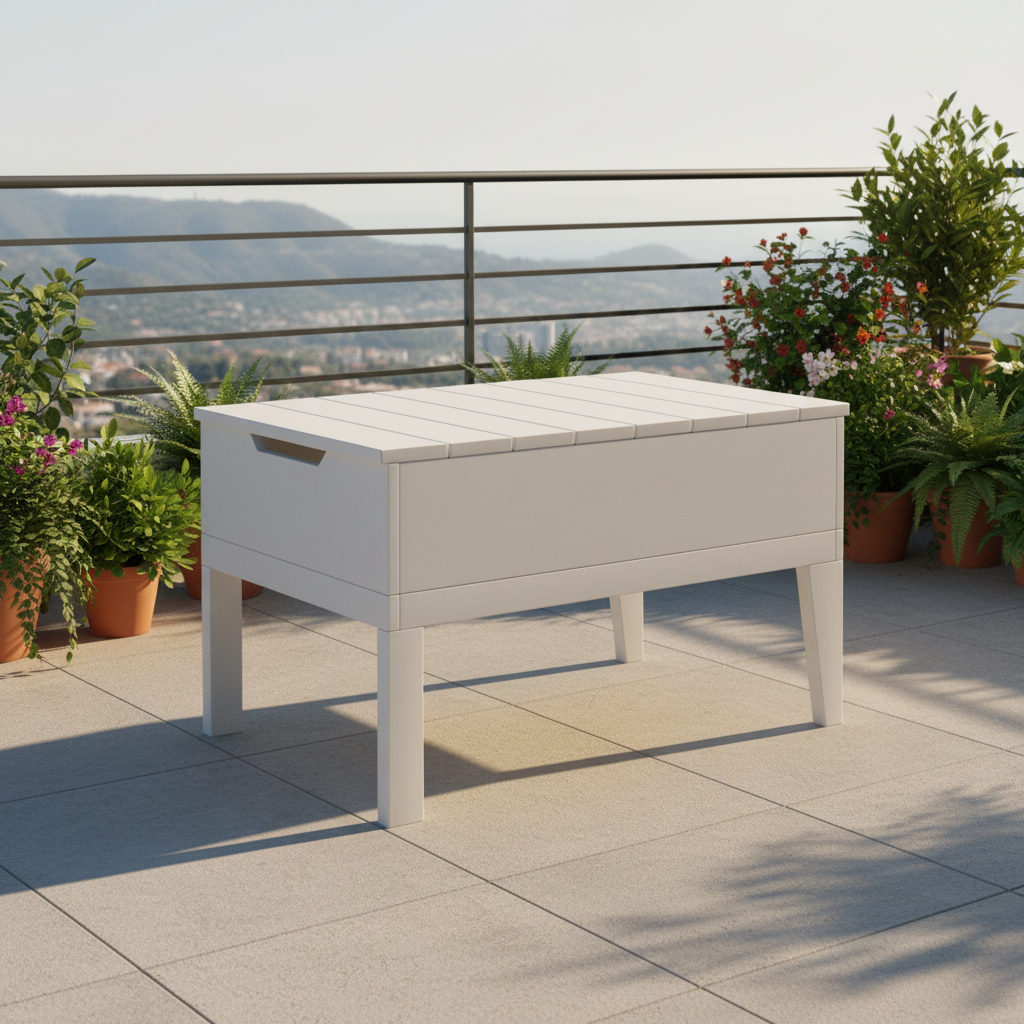 DuraWeather Poly BREEZE DEEP SEAT STORAGE/ICE TABLE