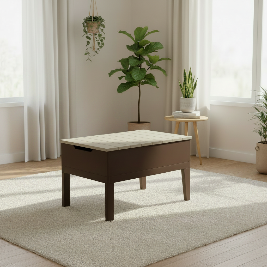 DuraWeather Poly BREEZE DEEP SEAT STORAGE/ICE TABLE