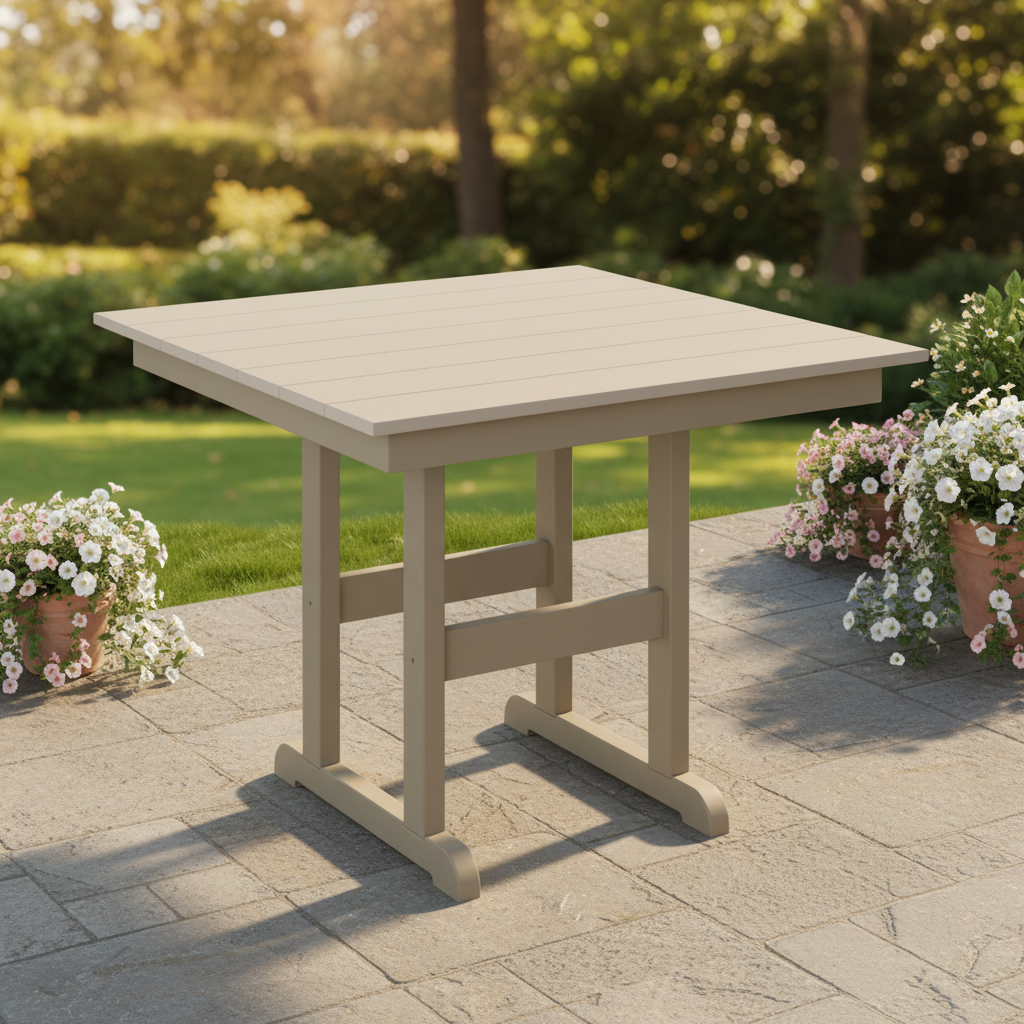 DuraWeather Poly 38 SQUARE TABLE