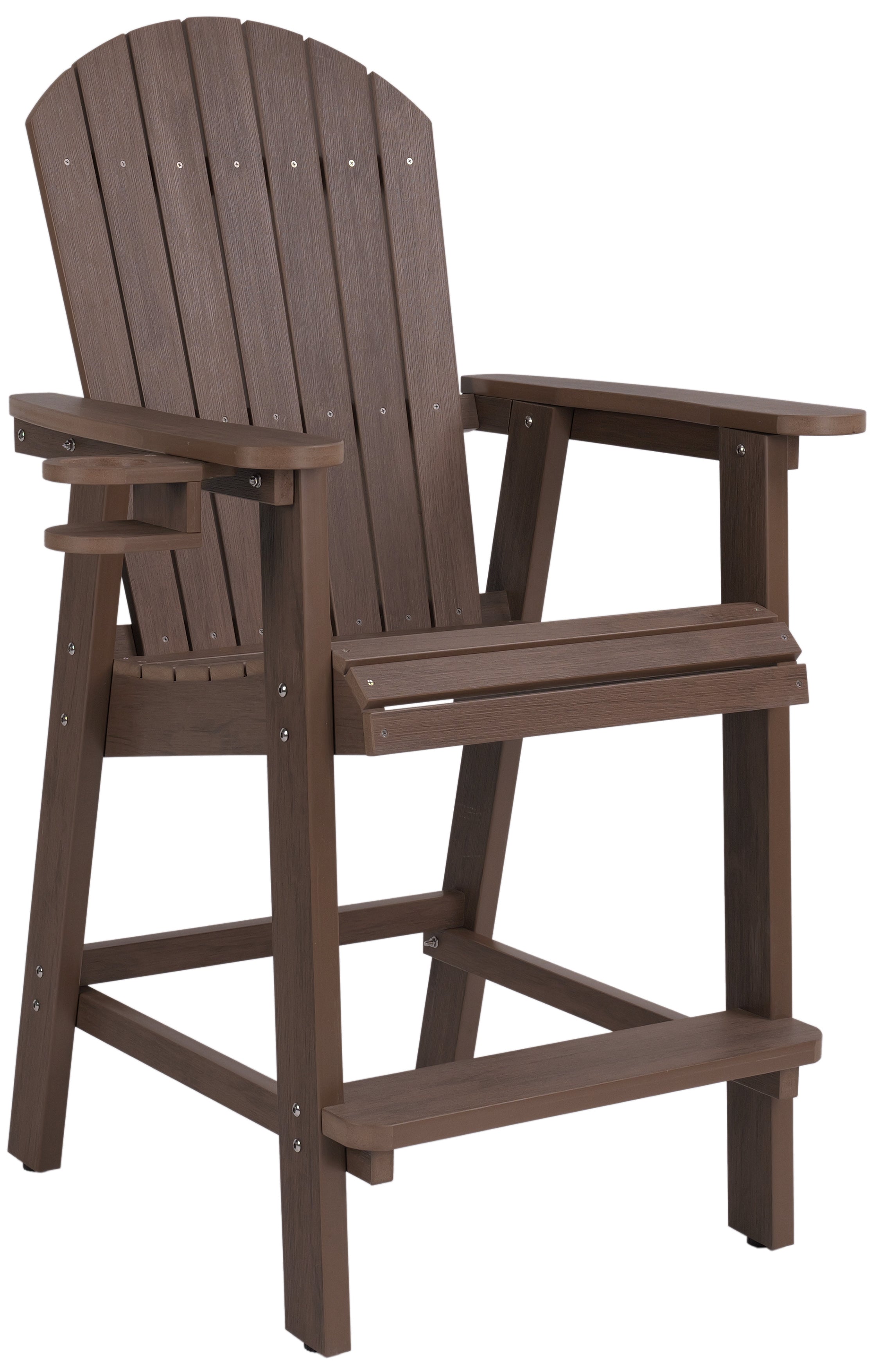 DURAWEATHER POLY® Counter Height Bistro Tete-a-tete With Cupholders